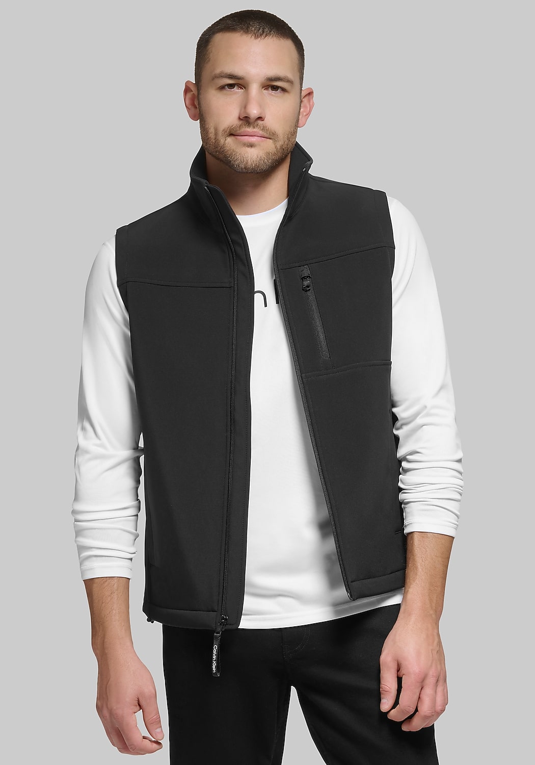Calvin Klein Tailored Fit Soft Shell Vest