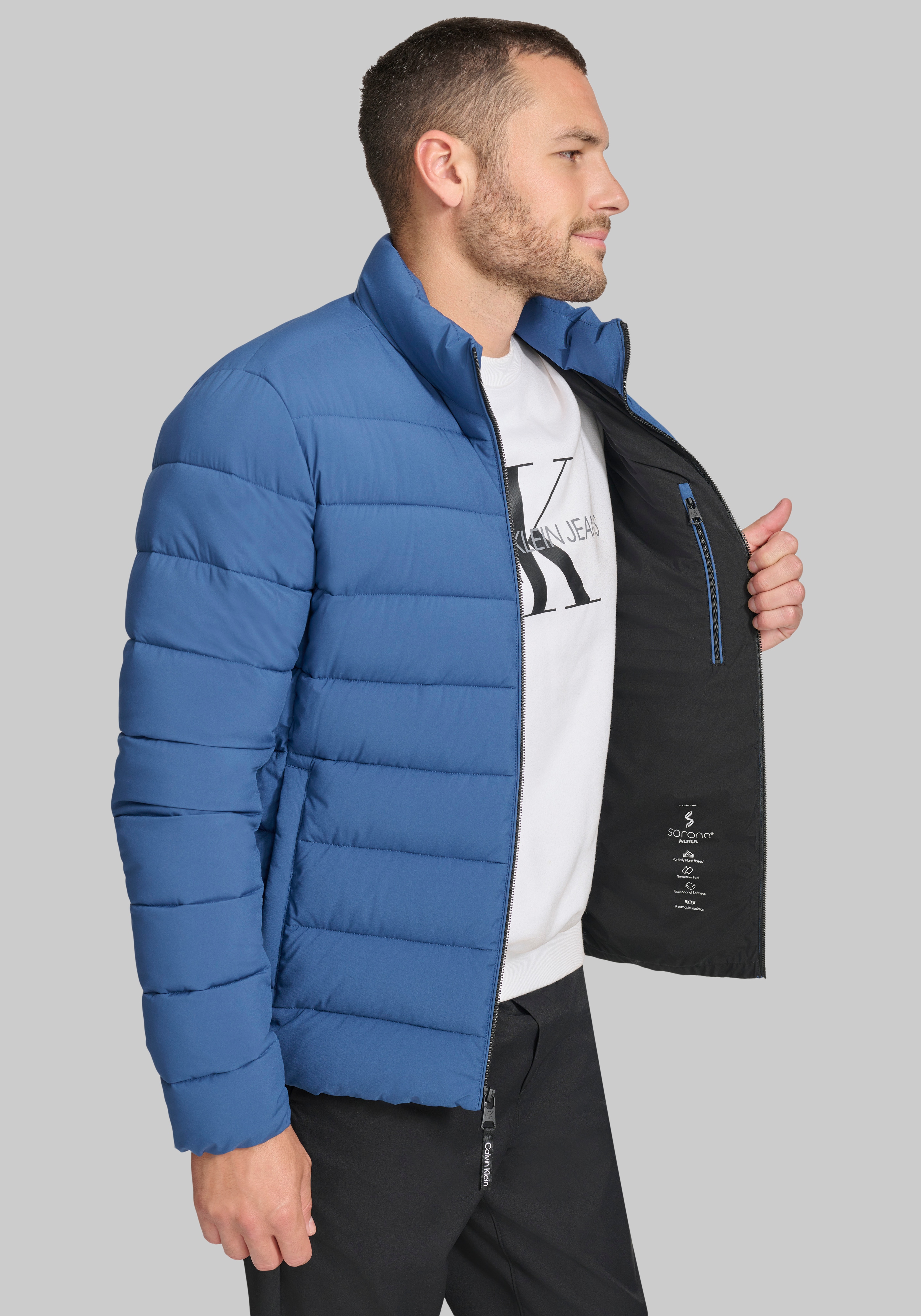 Calvin Klein Tailored Fit Stretch Puffer Jacket