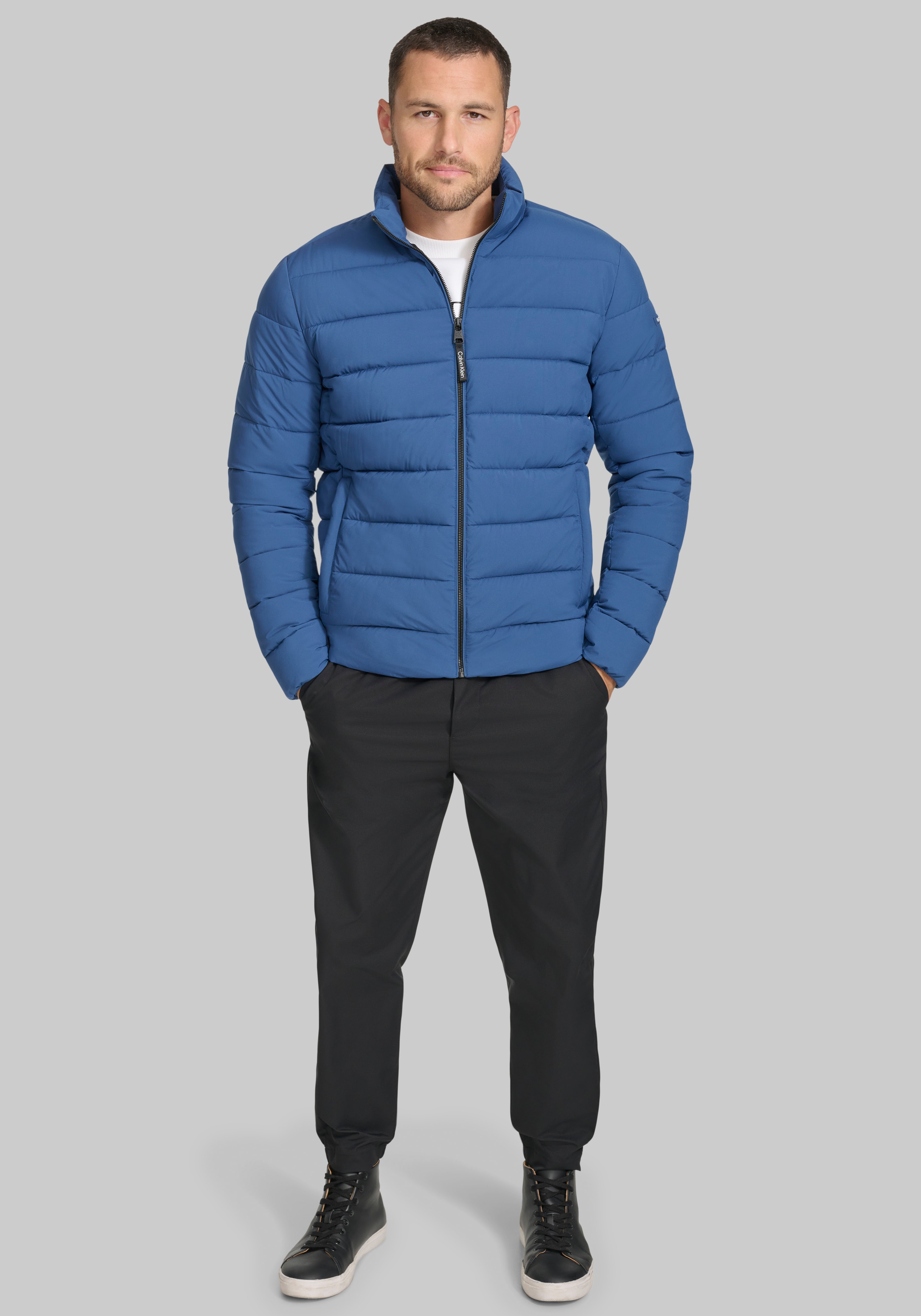 Calvin Klein Tailored Fit Stretch Puffer Jacket
