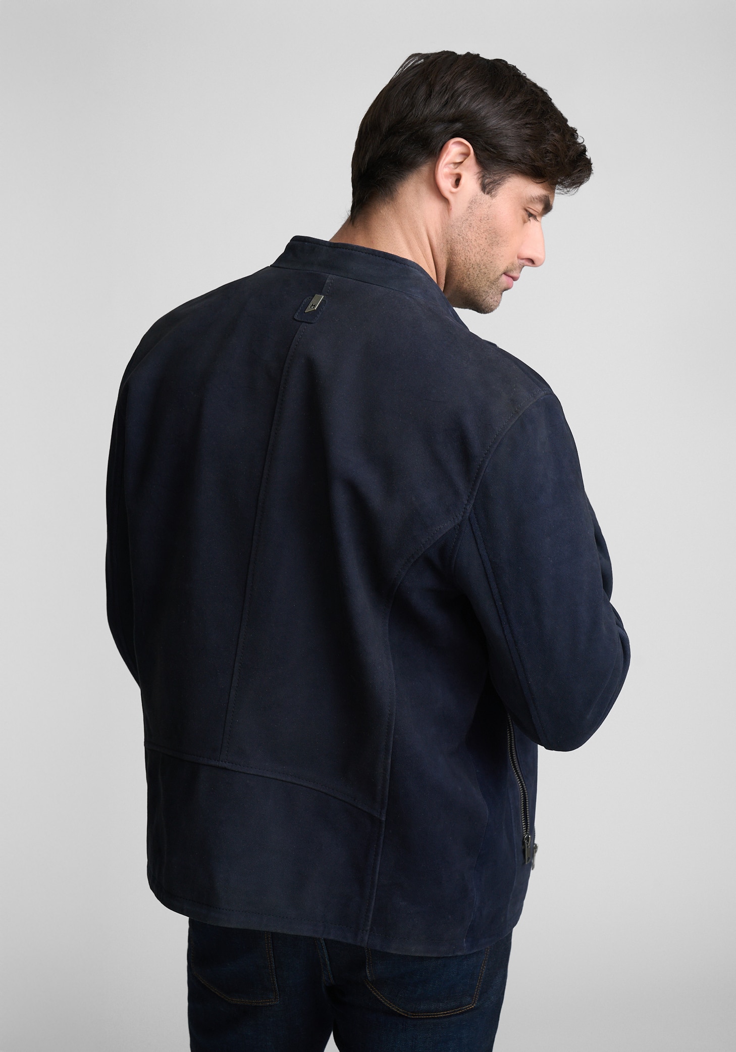 Mauritius Traditional Fit Textured Leather Jacket