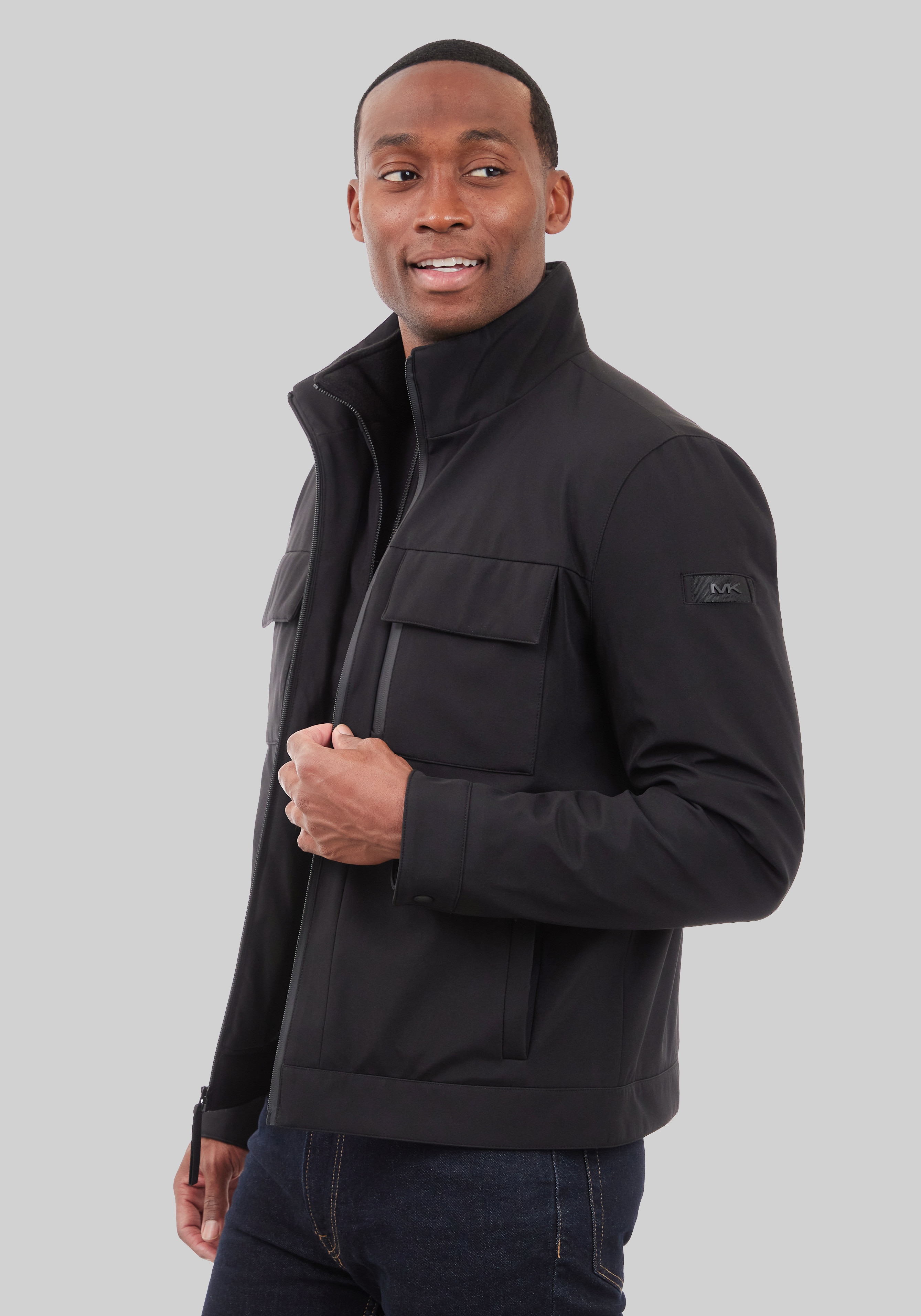 Michael Kors Tailored Fit Soft Shell Hipster Jacket