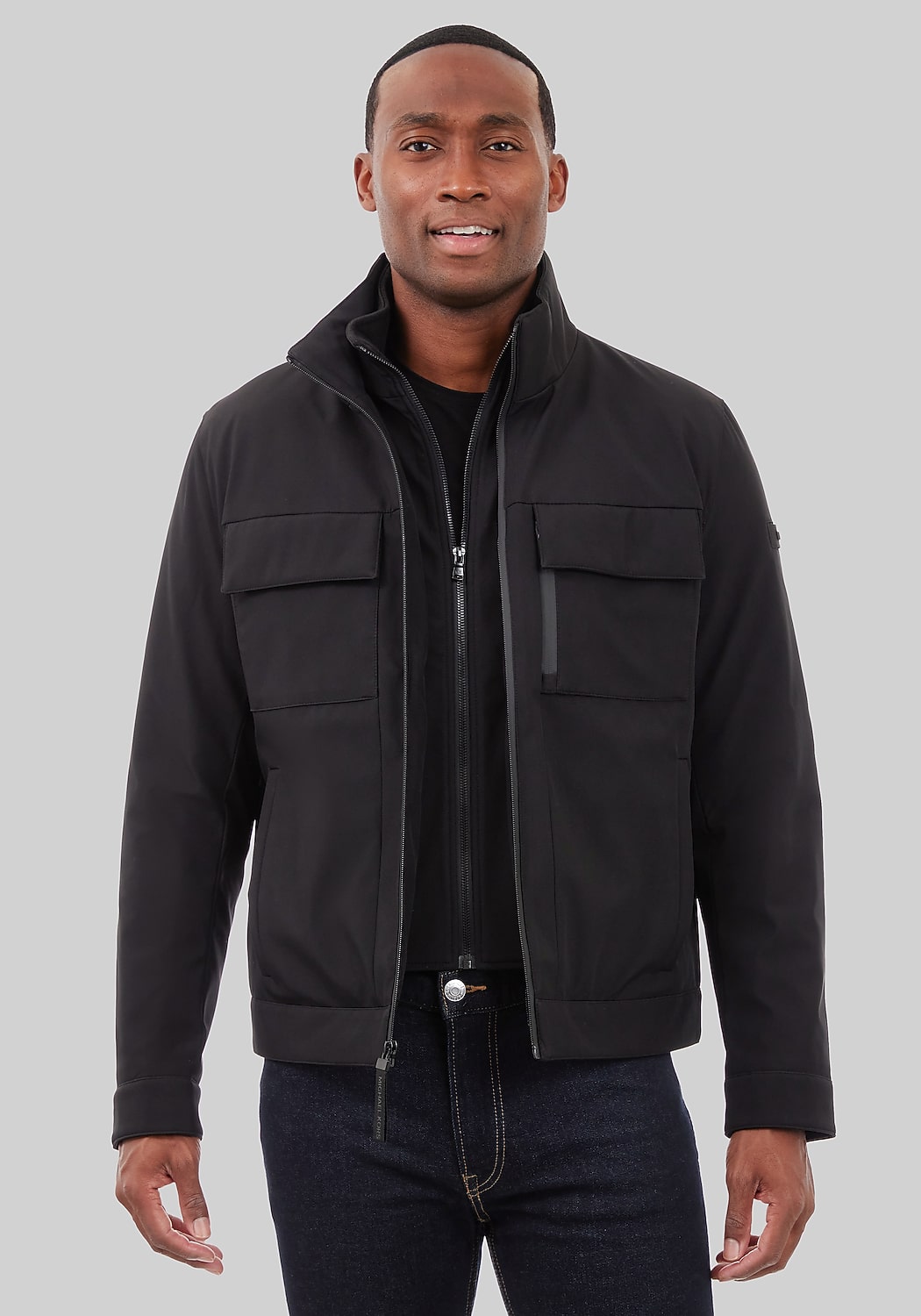 Michael Kors Tailored Fit Soft Shell Hipster Jacket