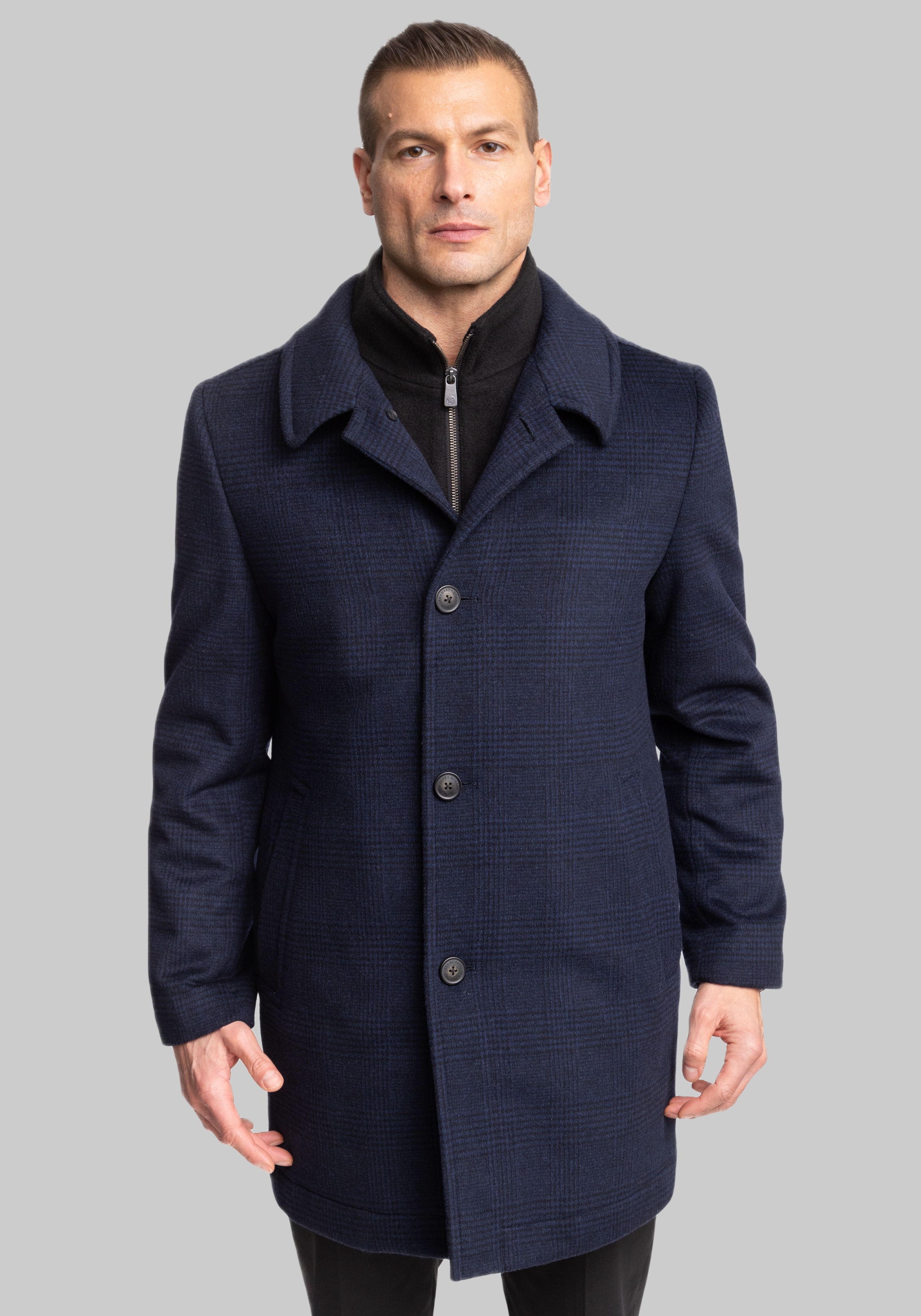 Men's Outerwear, Hart Schaffner Marx Ellington Topcoat - Jos A Bank
