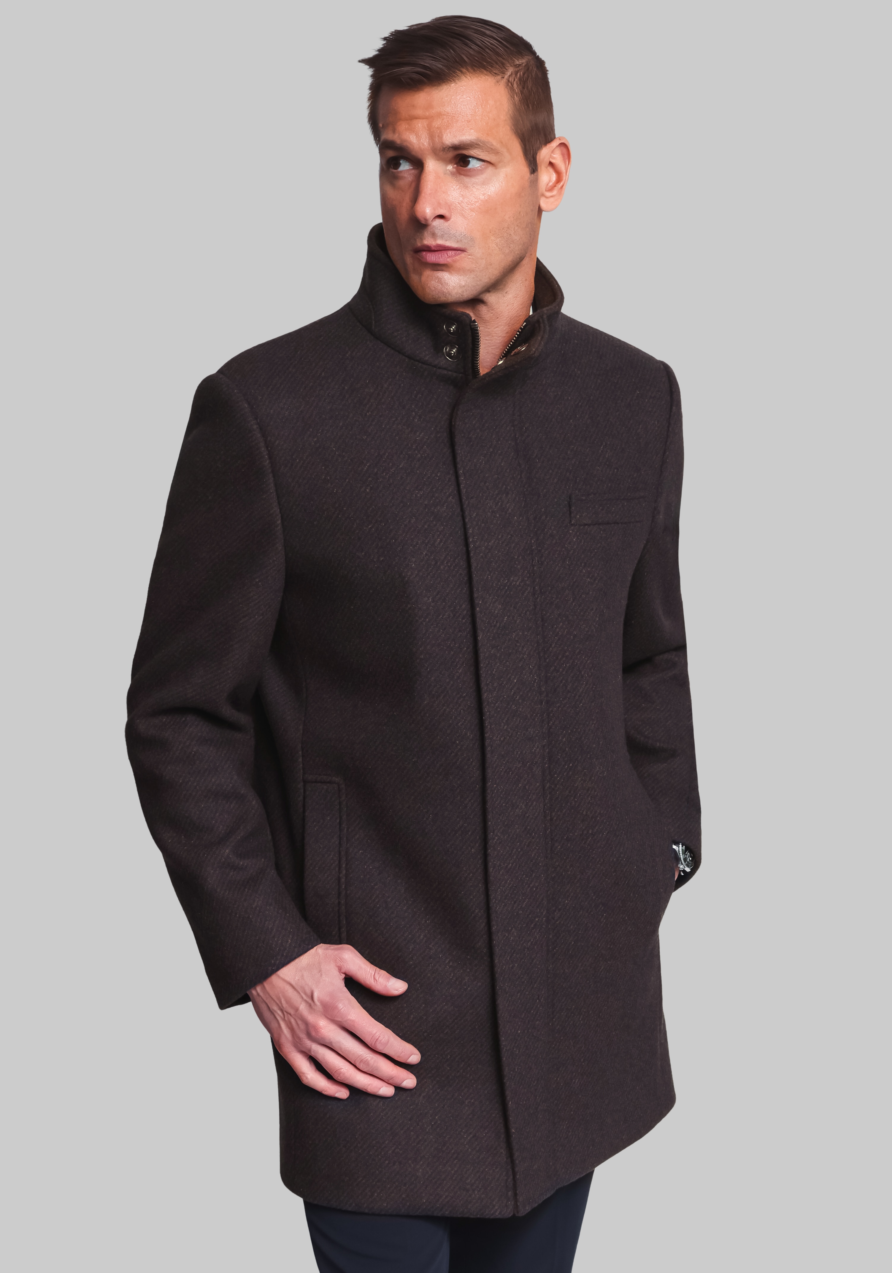 Men's Outerwear, Hart Schaffner Marx Genoa Single-Breasted Coat - Jos A Bank