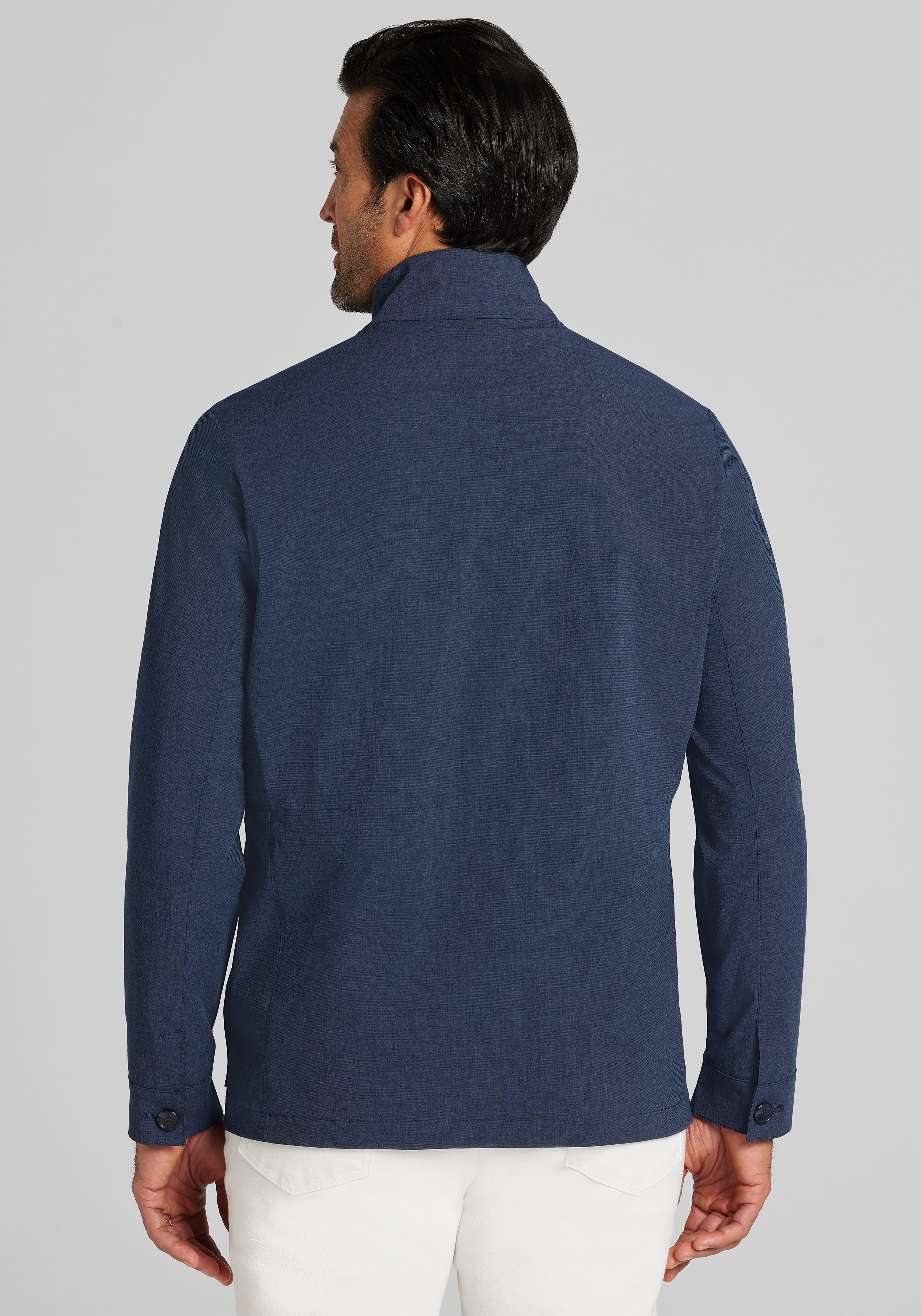 Jos. A. Bank Tailored Fit Stretch Field Rain Jacket