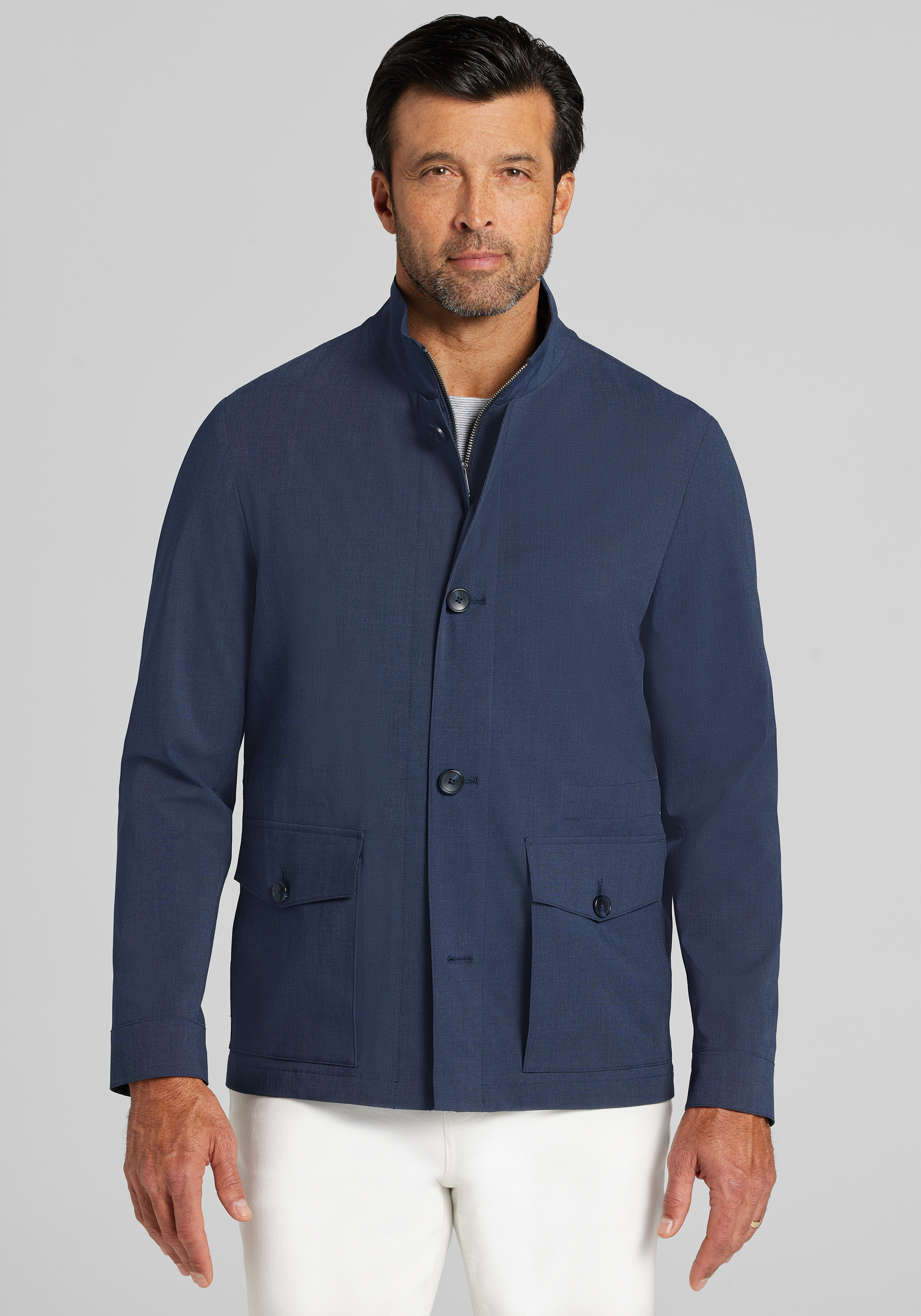 Jos. A. Bank Tailored Fit Stretch Field Rain Jacket CLEARANCE