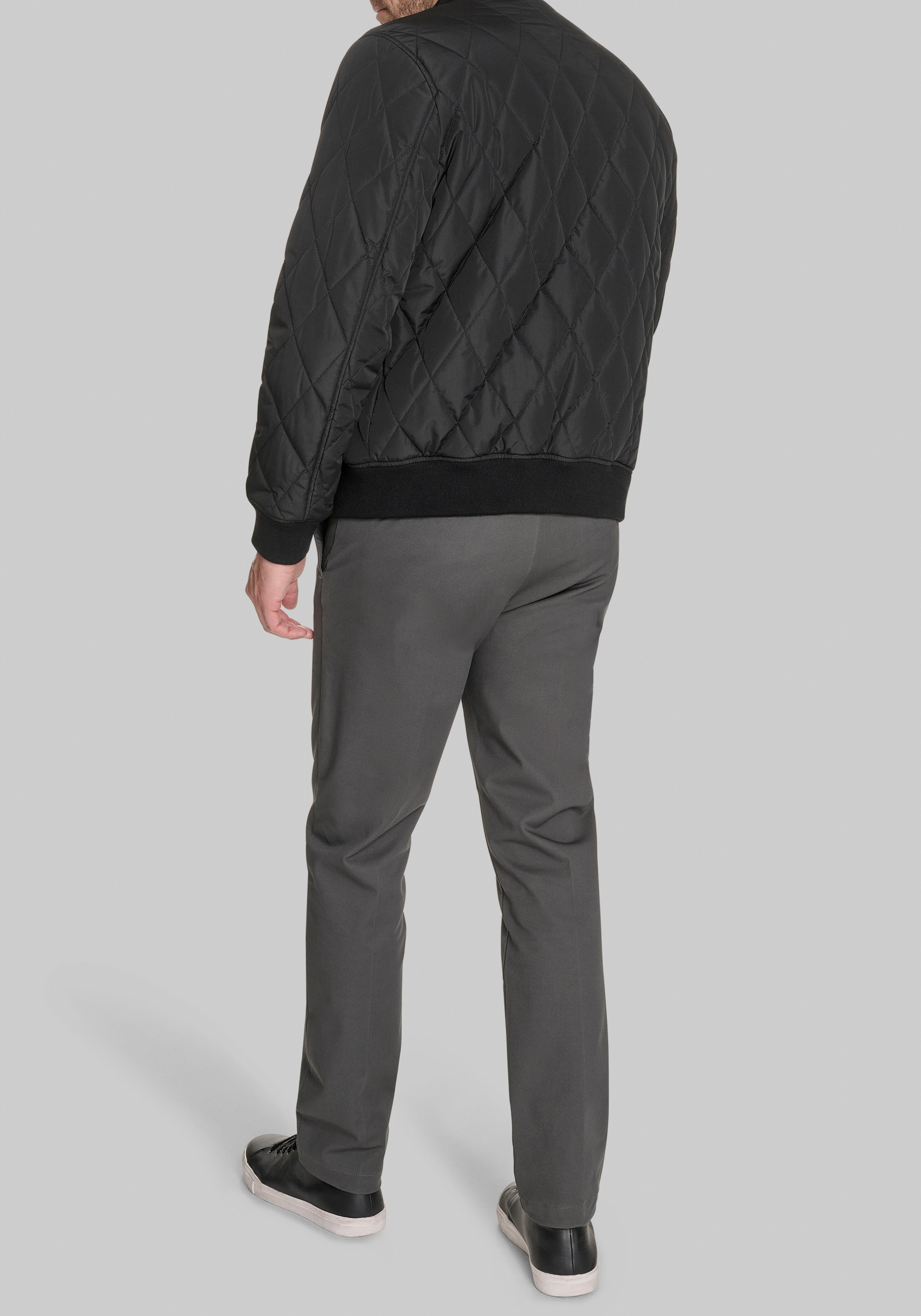Dockers Traditional Fit Diamond Quilted Bomber Jacket
