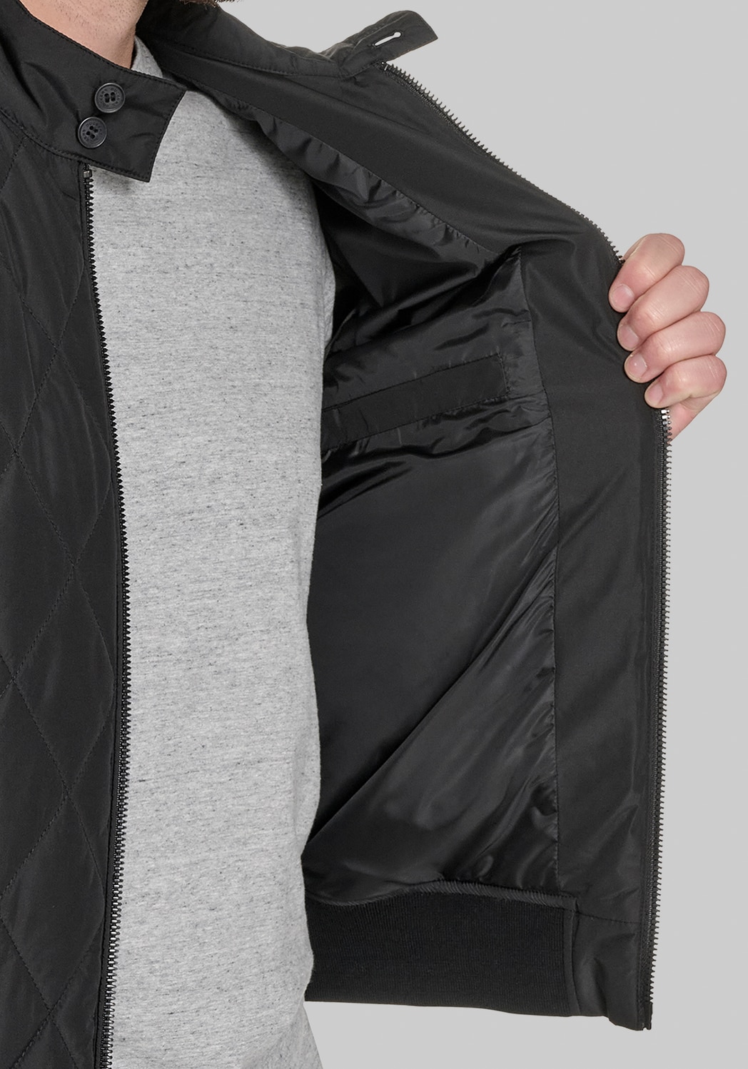 Dockers Traditional Fit Diamond Quilted Bomber Jacket