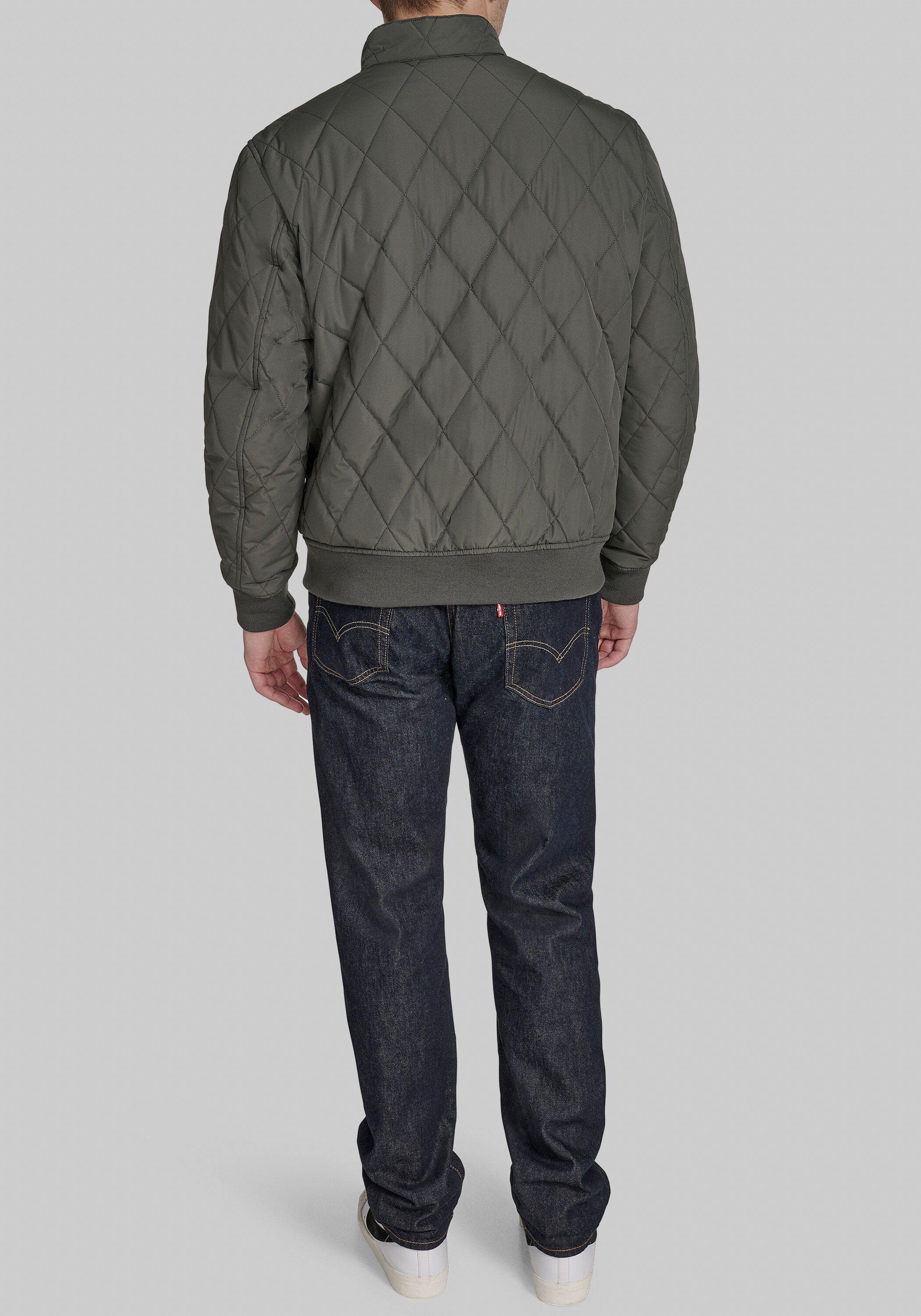 Dockers Traditional Fit Diamond Quilted Bomber Jacket