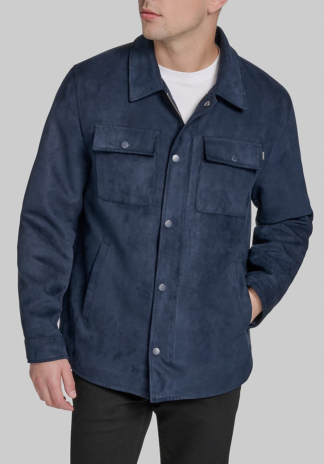 Dockers Traditional Fit Faux Microsuede Shacket