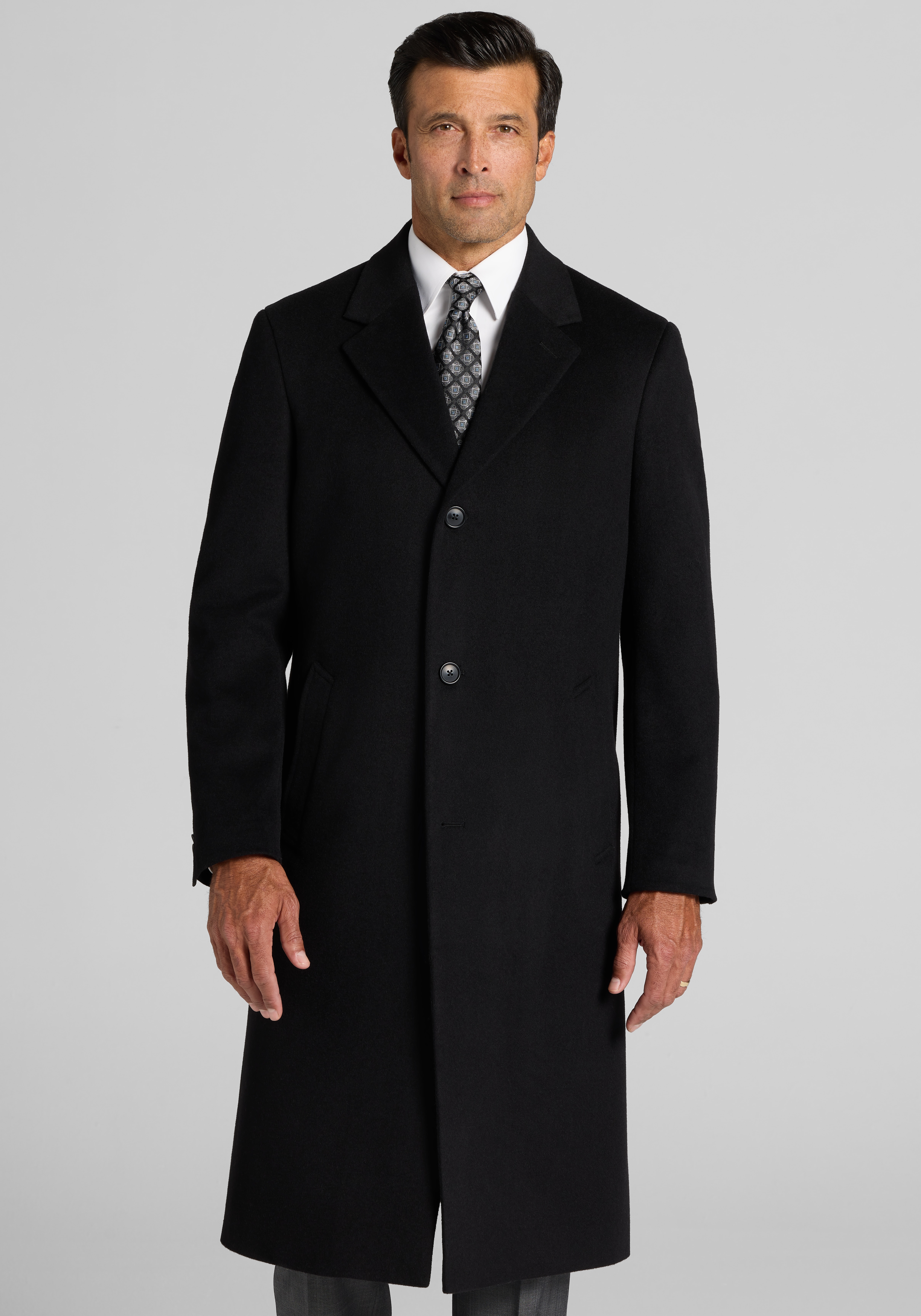 Jos. A. Bank Traditional Fit Solid Topcoat
