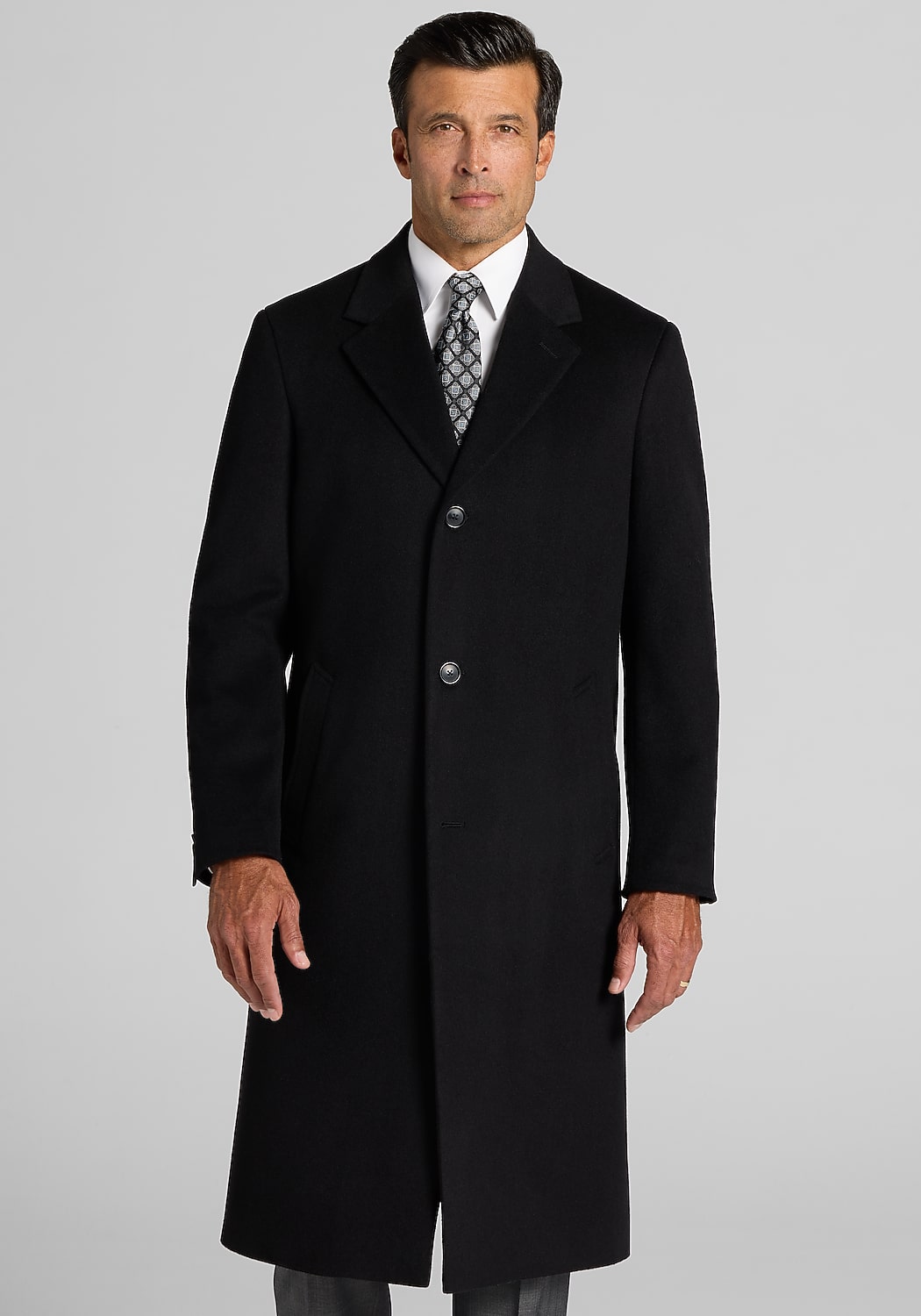 Jos. A. Bank Traditional Fit Solid Topcoat