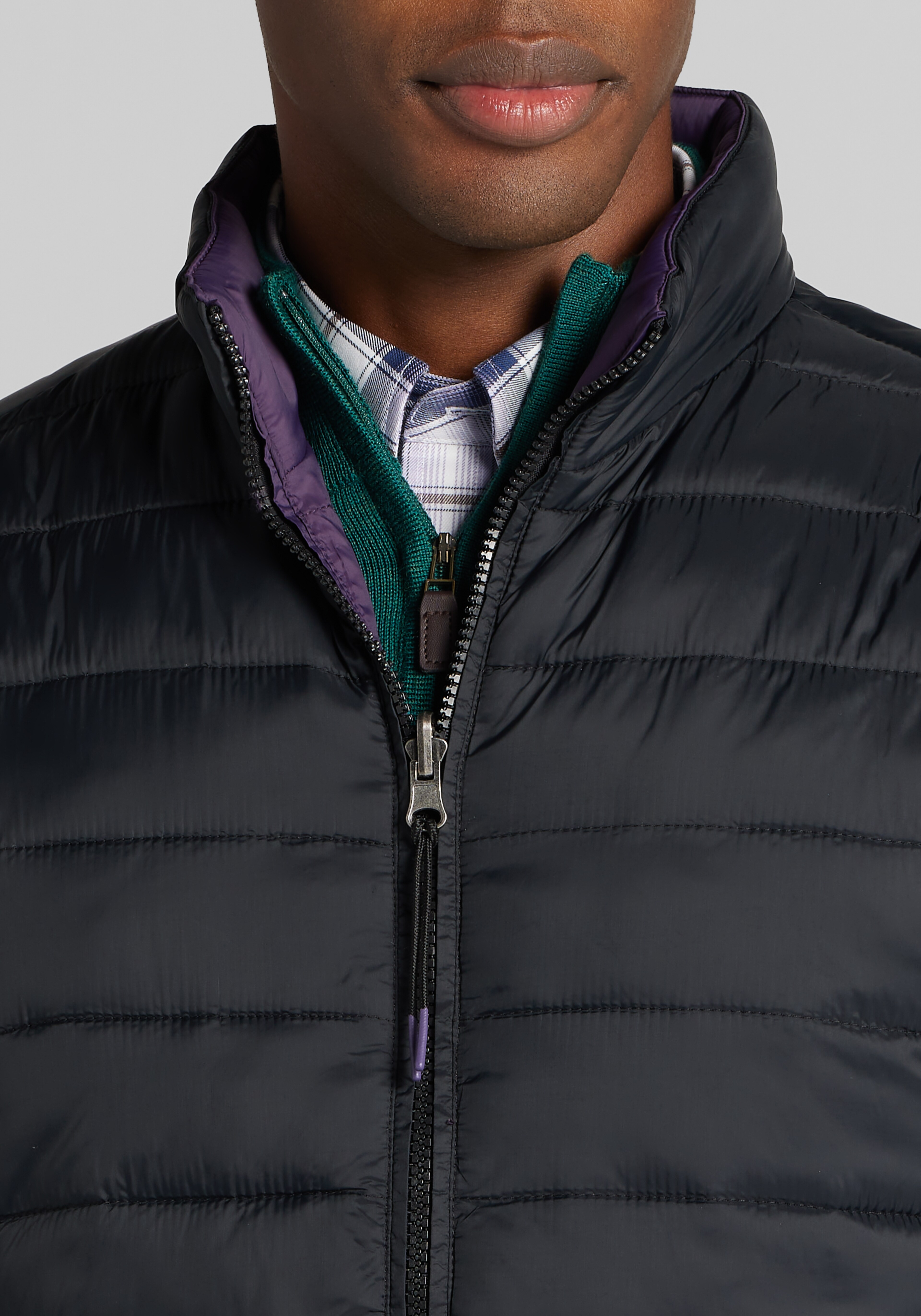 Traveler® Collection Tailored Fit Reversible Quilted Vest