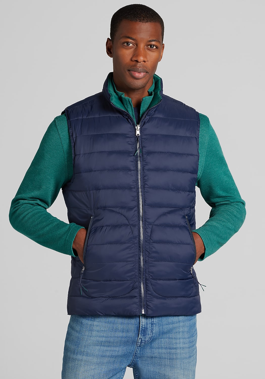Traveler® Collection Tailored Fit Reversible Quilted Vest