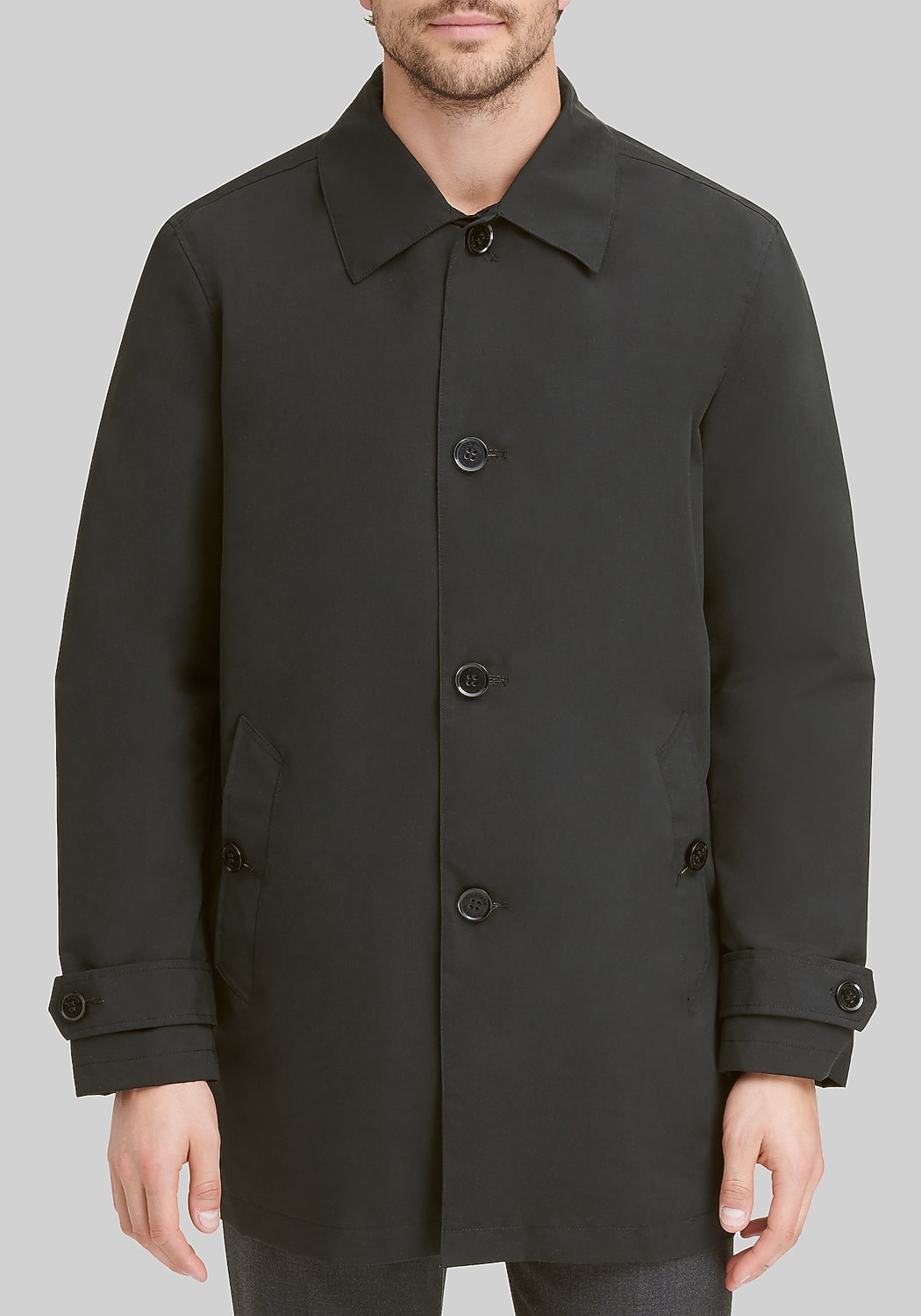Cole Haan Traditional Fit Mackintosh Rain Jacket