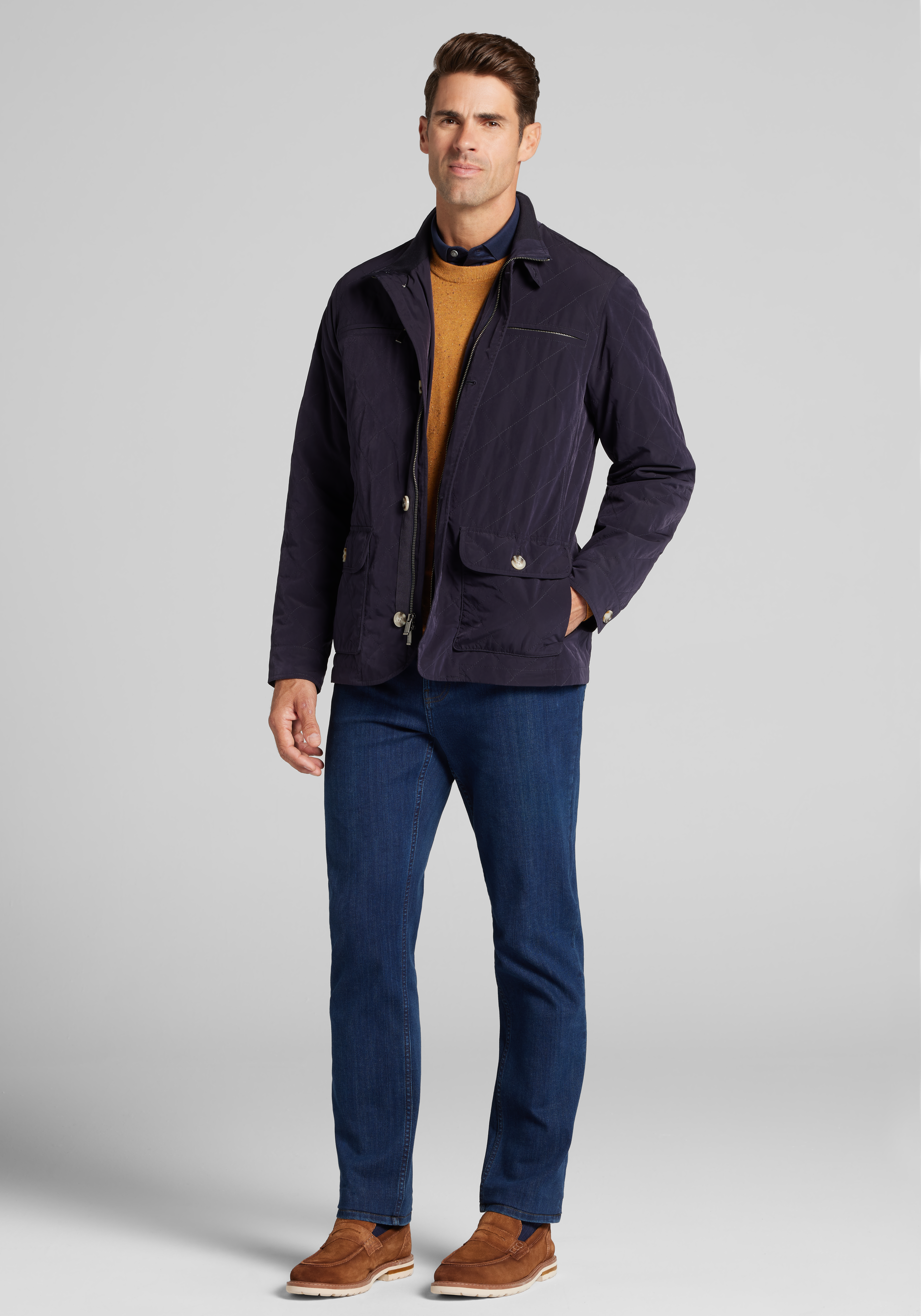 Jos. A. Bank Tailored Fit Quilted Field Jacket