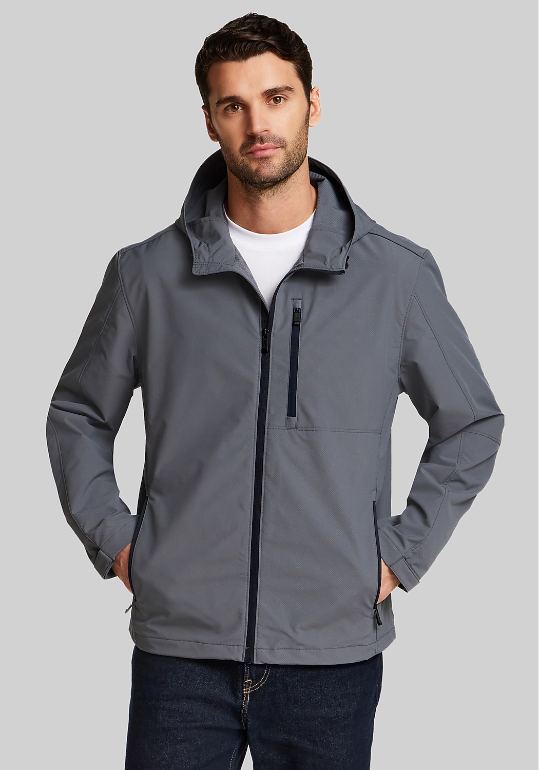 Weatherproof Tailored Fit Honey Lux Hooded Rain Jacket