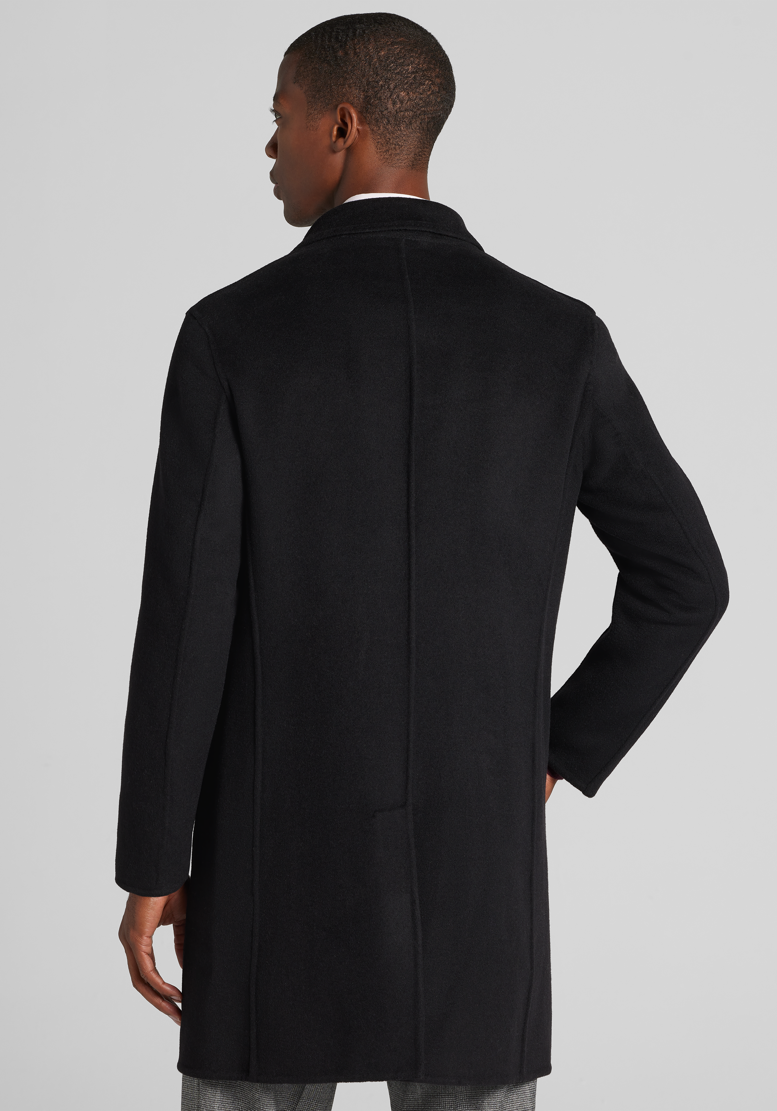 Reserve Collection Tailored Fit Double-Faced Wool Topcoat
