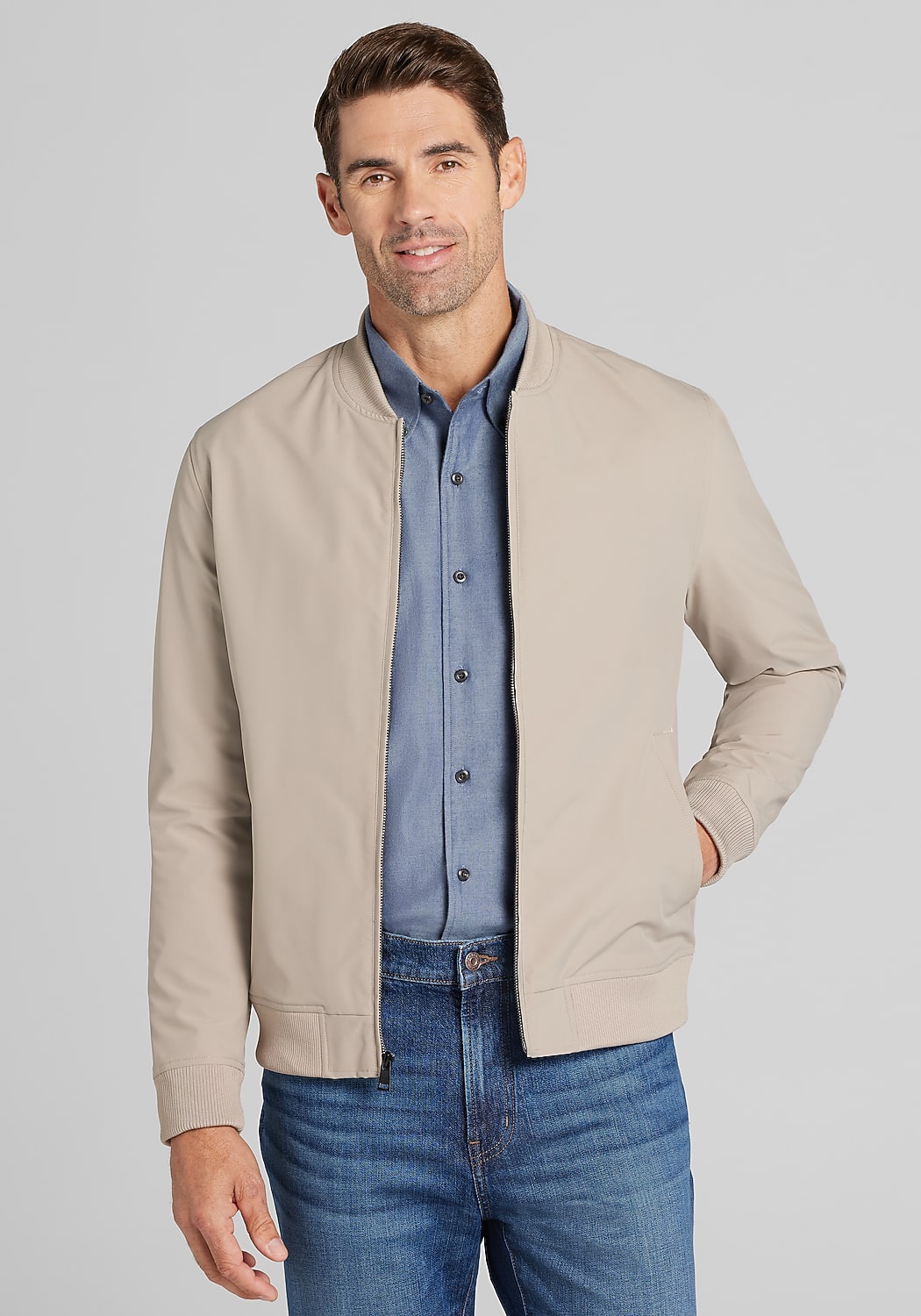 1905 Collection Tailored Fit Opportunity Bomber Jacket