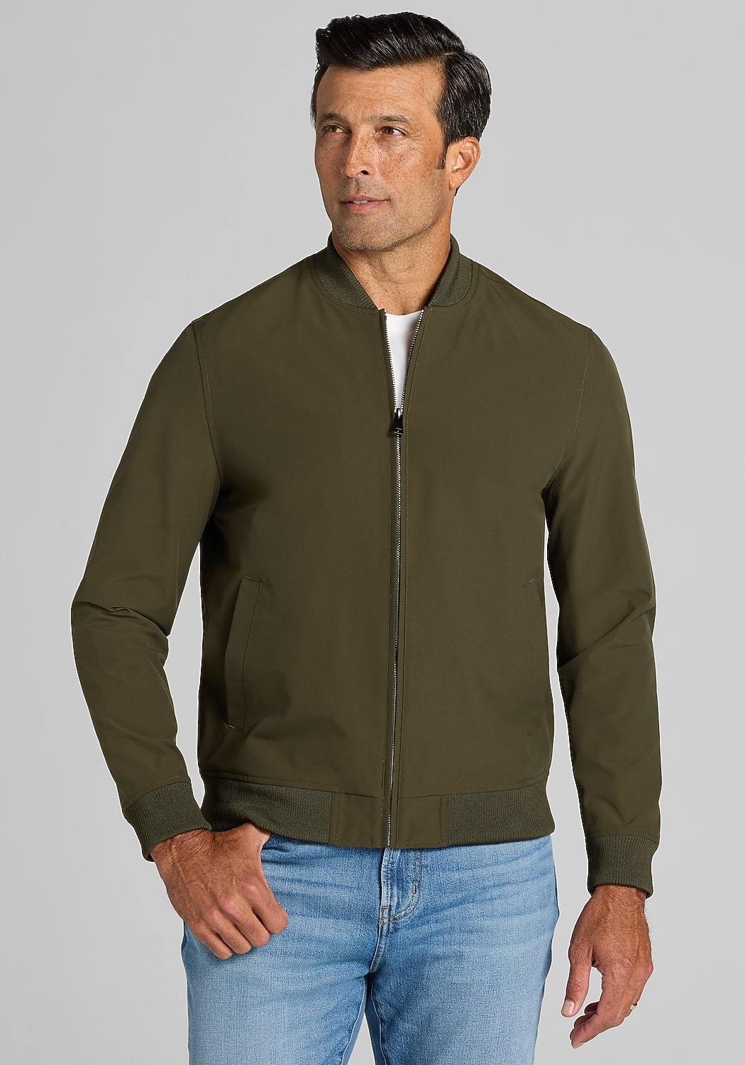 1905 Collection Tailored Fit Opportunity Bomber Jacket - Big & Tall
