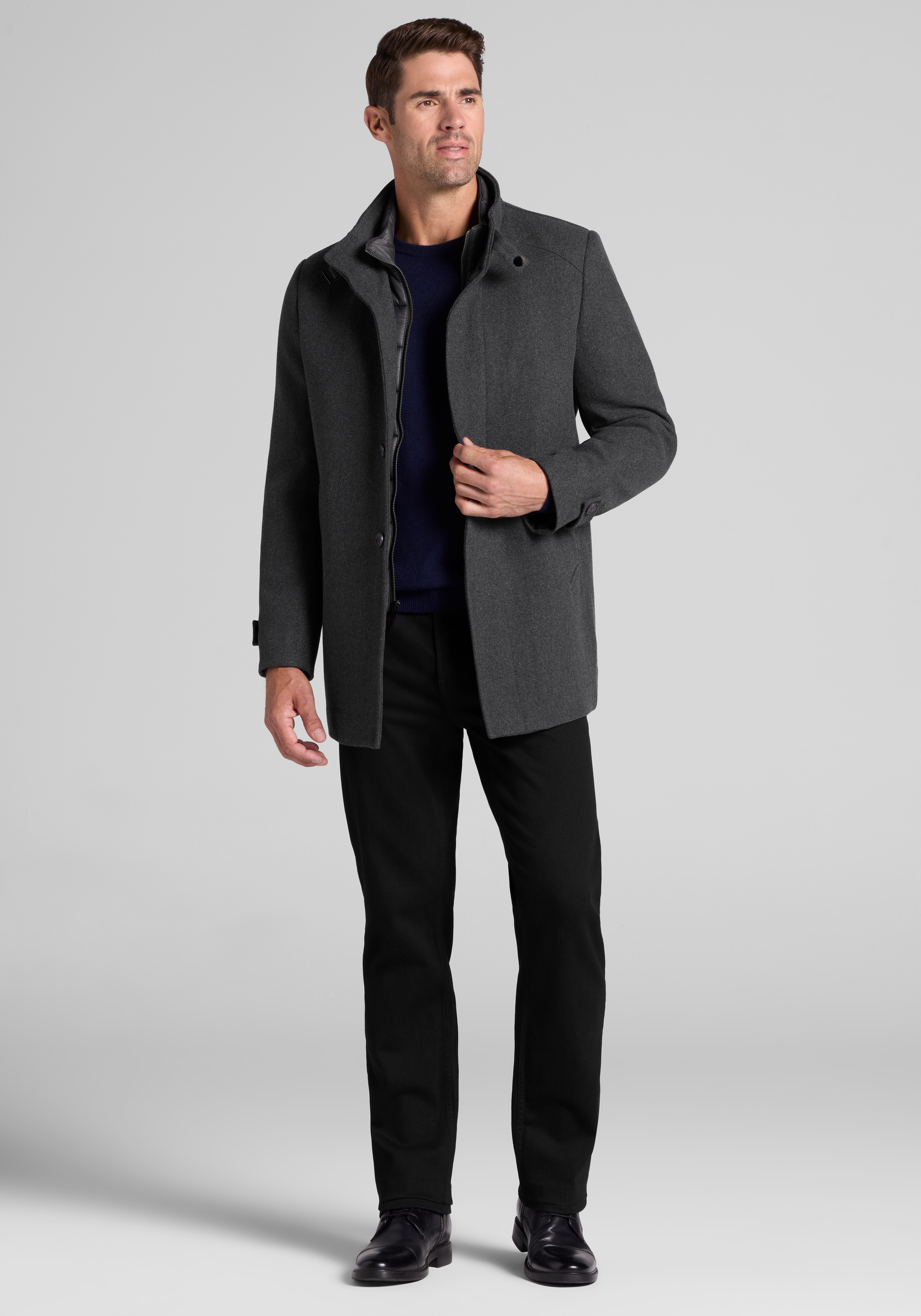 Jos. A. Bank Tailored Fit Modern Classic Car Coat
