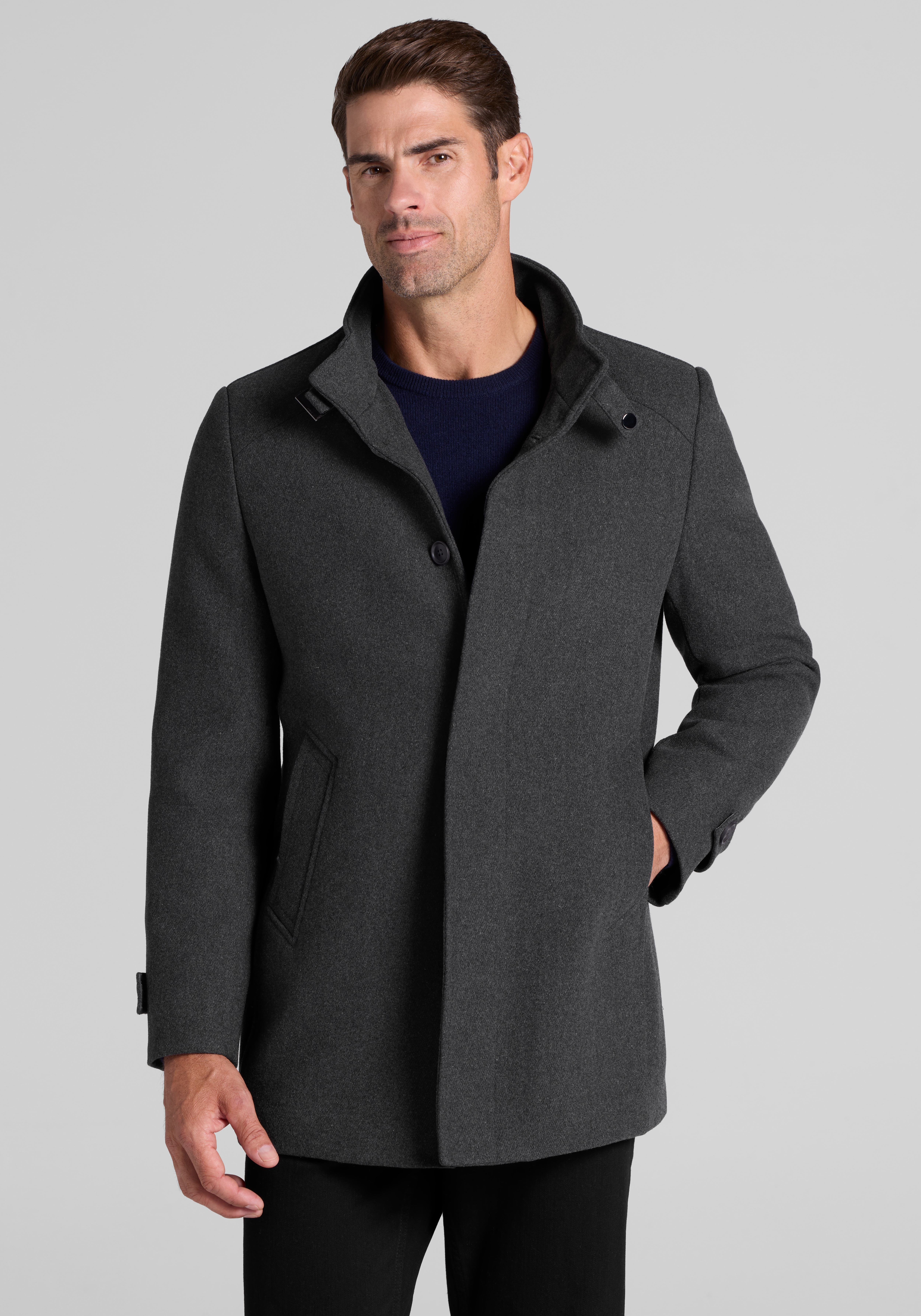 Jos. A. Bank Tailored Fit Modern Classic Car Coat