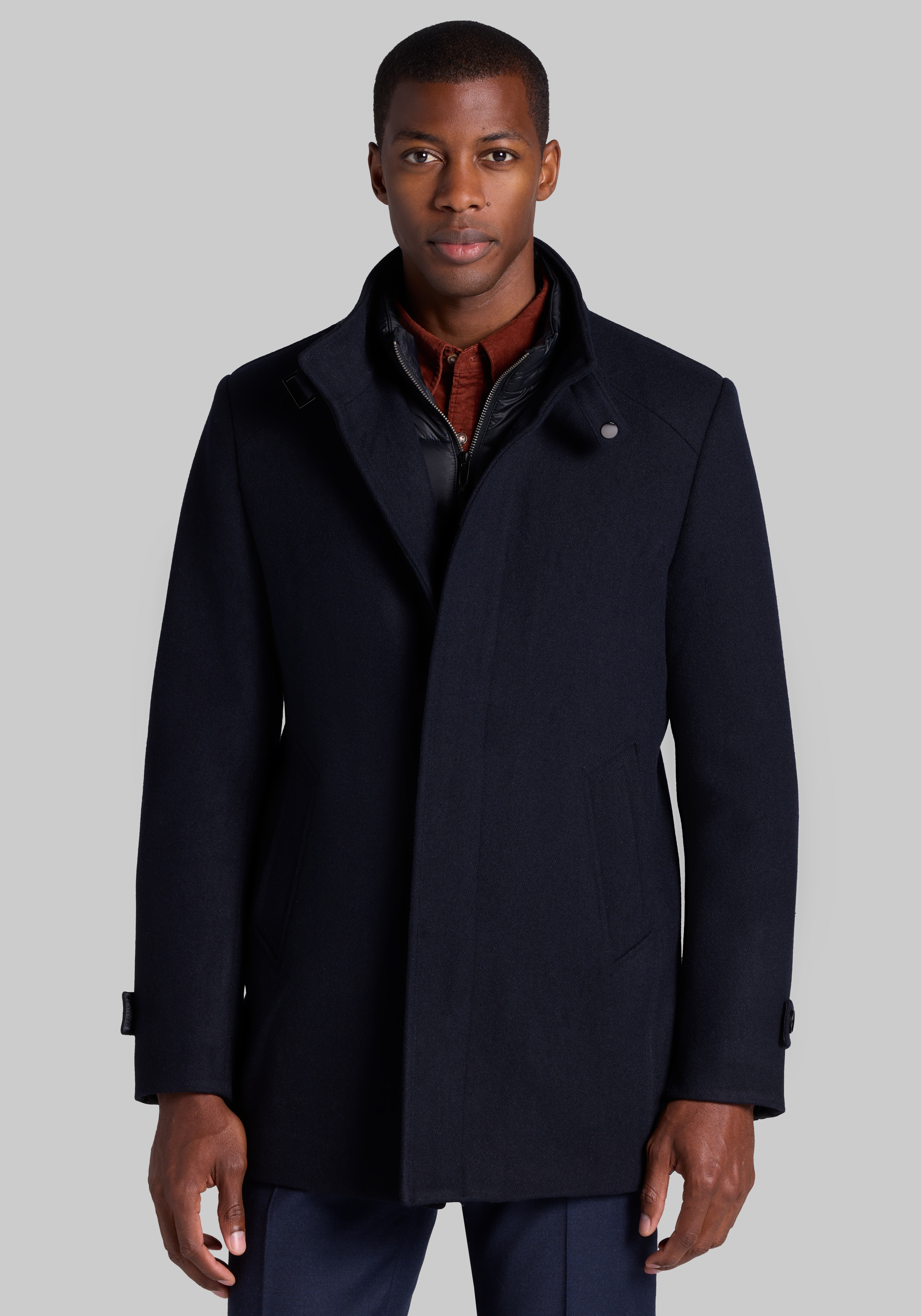 Men's New!, Jos. A. Bank Tailored Fit Modern Classic Car Coat - Jos A Bank