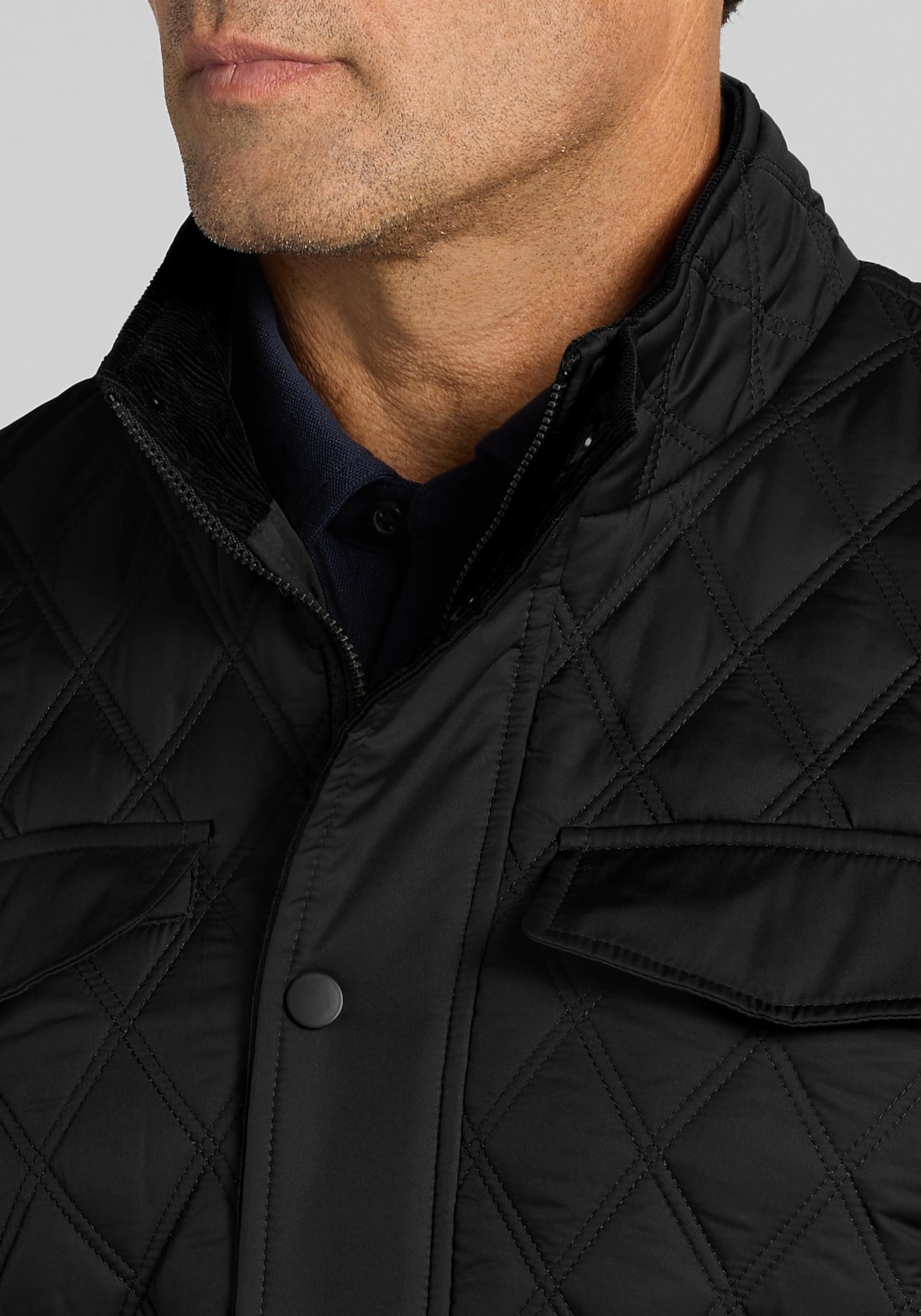 Jos. A. Bank Tailored Fit Quilted Carcoat