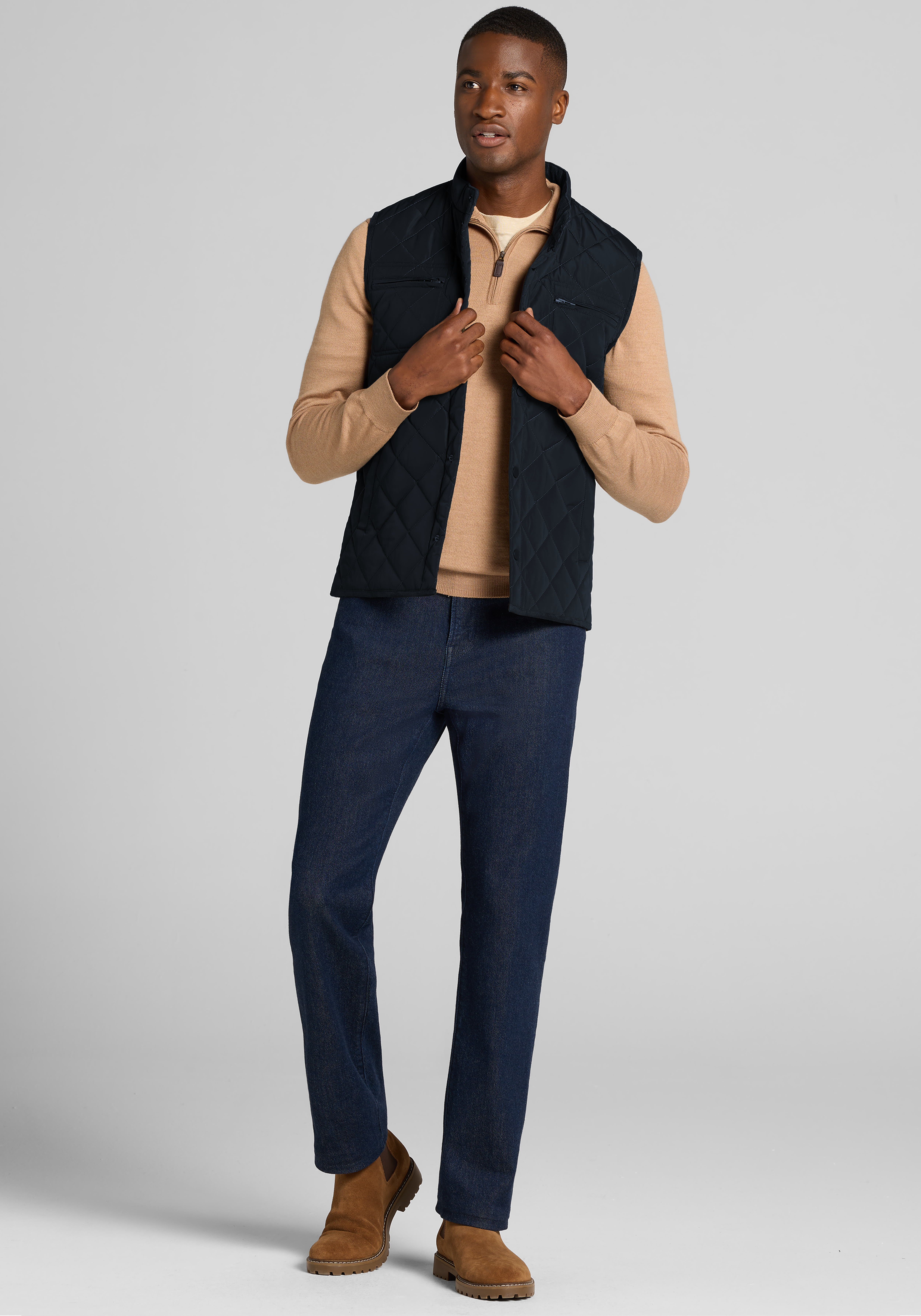 Jos. A. Bank Tailored Fit Quilted Vest
