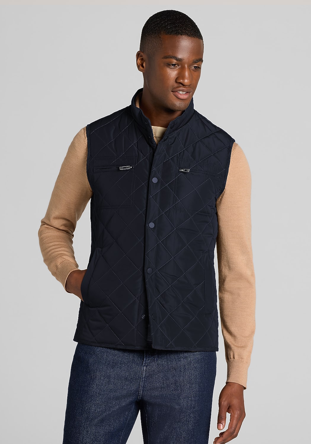Jos. A. Bank Tailored Fit Quilted Vest