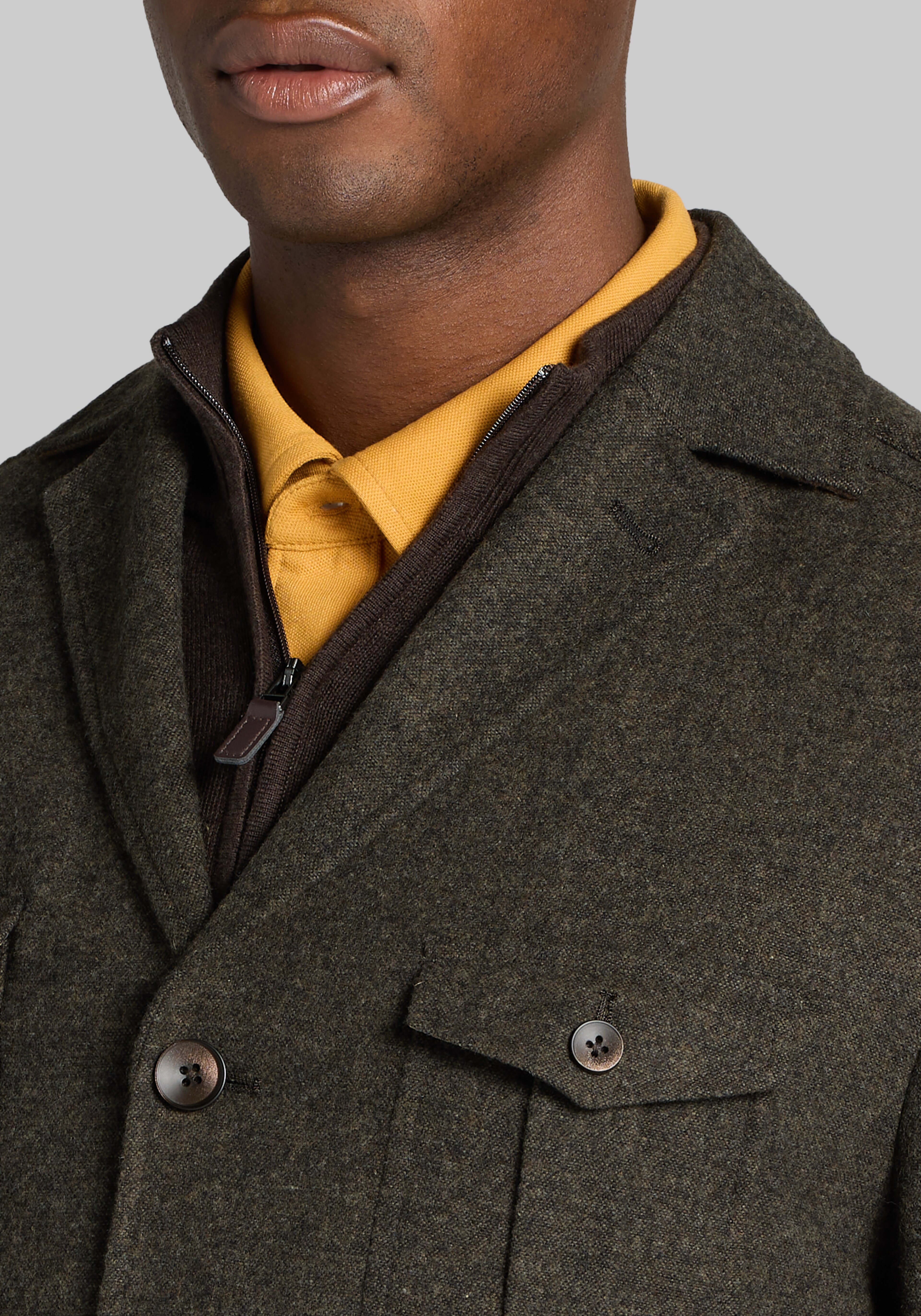 Paisley & Gray Tweed Utility Jacket Blazer