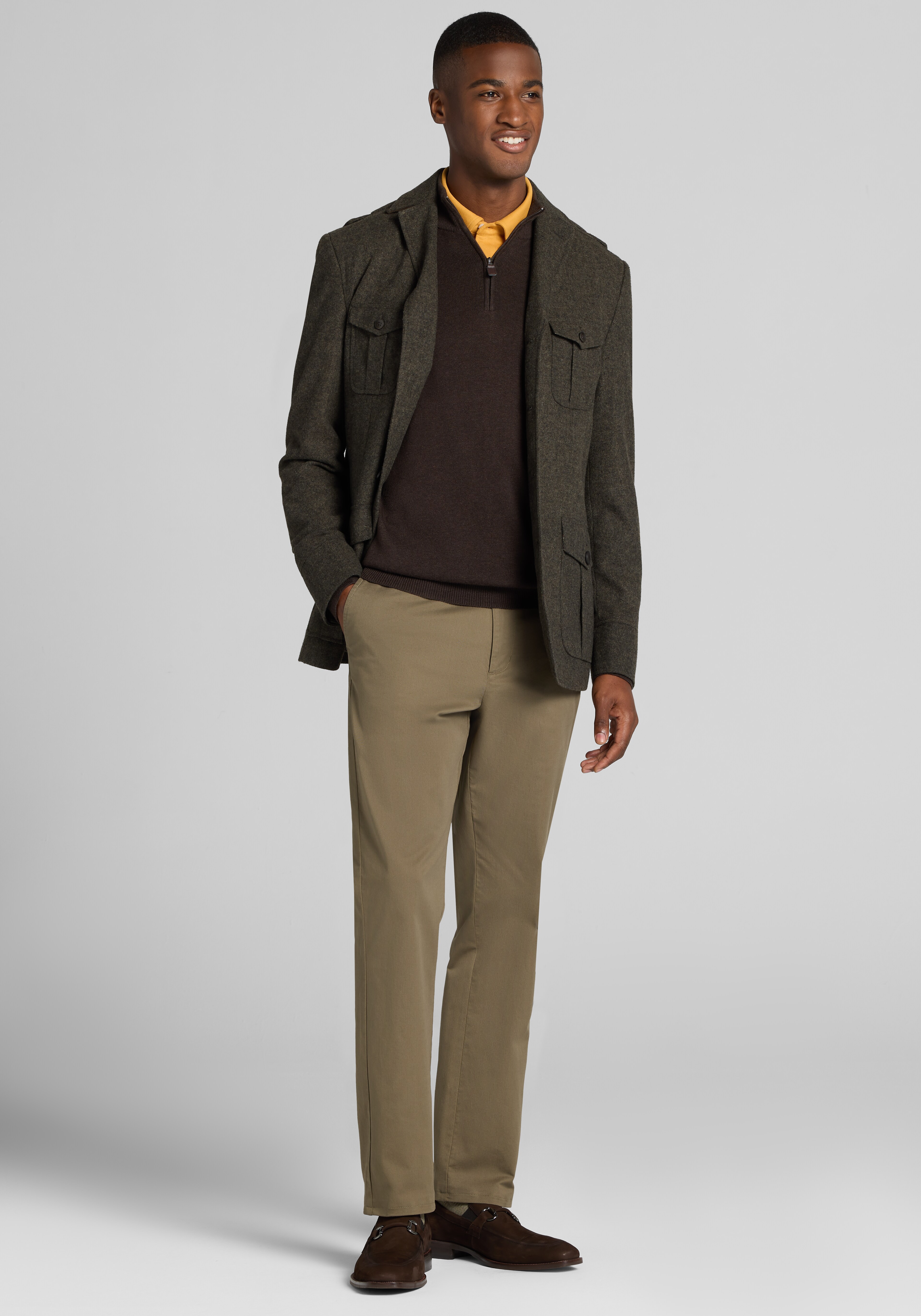 Paisley & Gray Tweed Utility Jacket Blazer