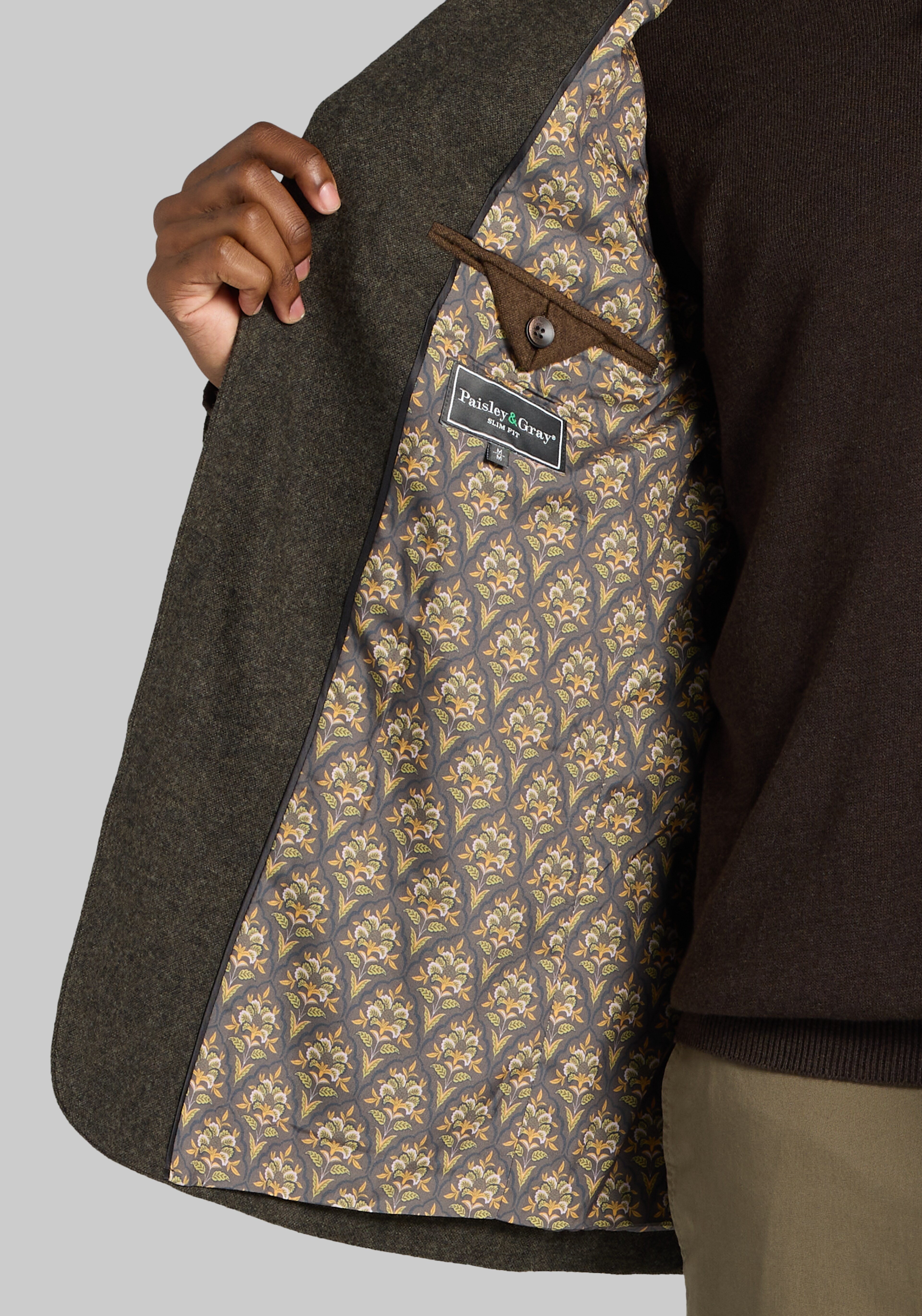 Paisley & Gray Tweed Utility Jacket Blazer