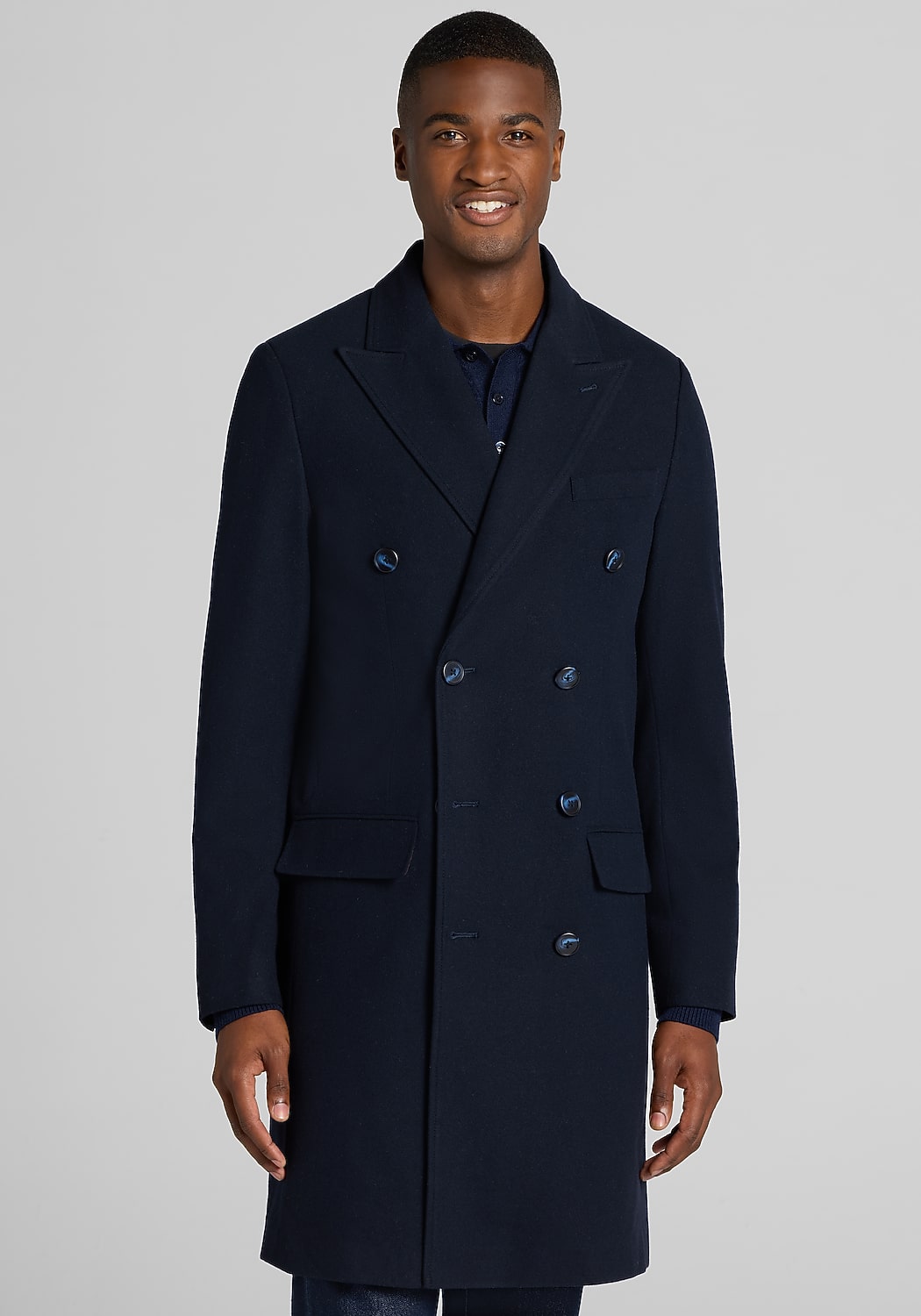 Paisley & Gray Peak Double-Breasted Overcoat