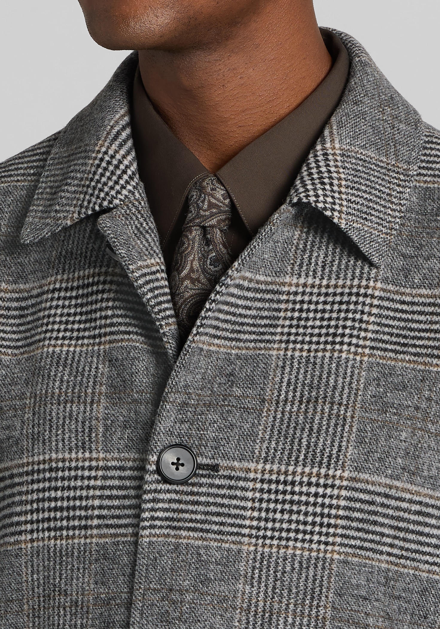 Paisley & Gray Slim Fit Military Overcoat