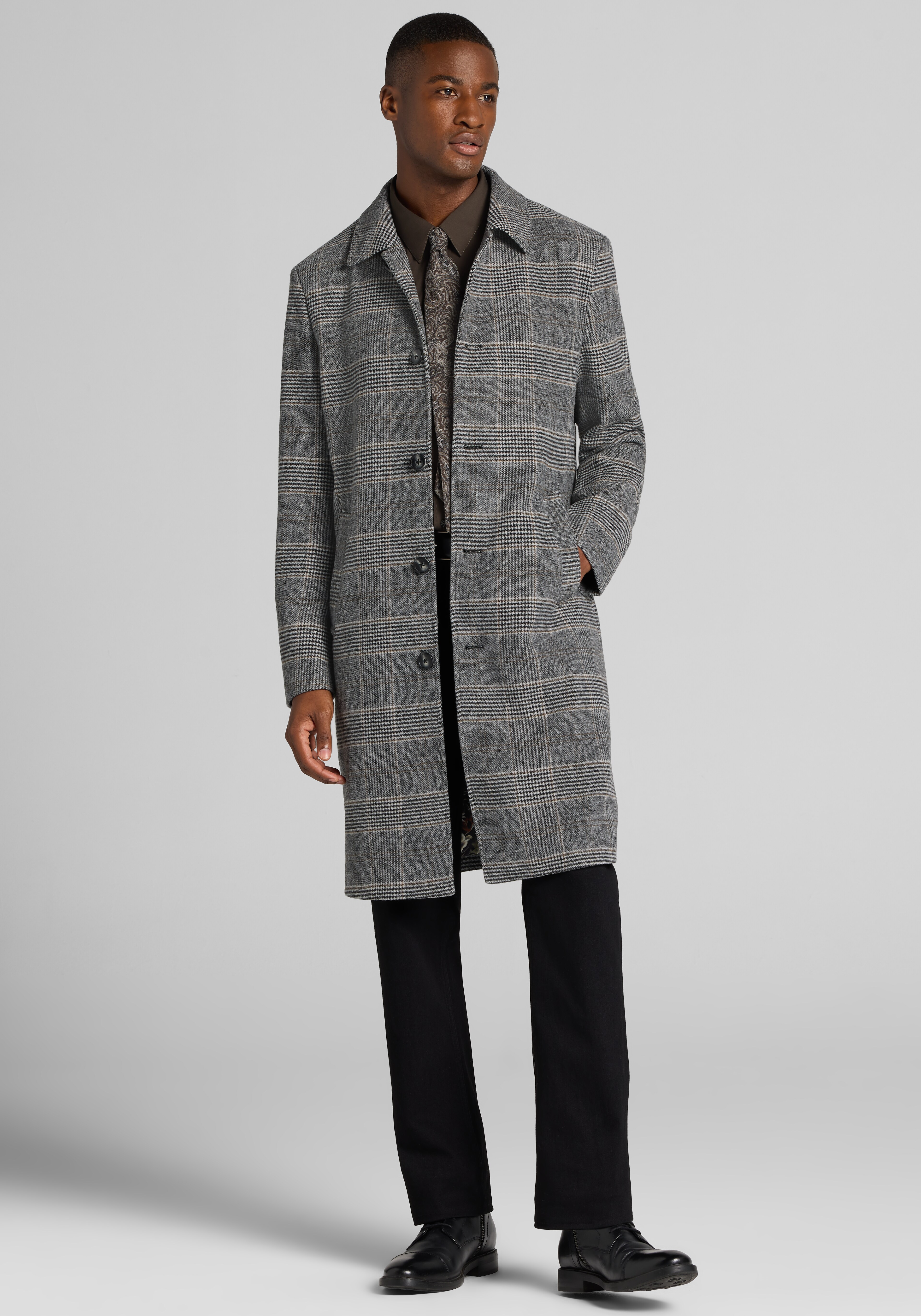 Paisley & Gray Military Overcoat