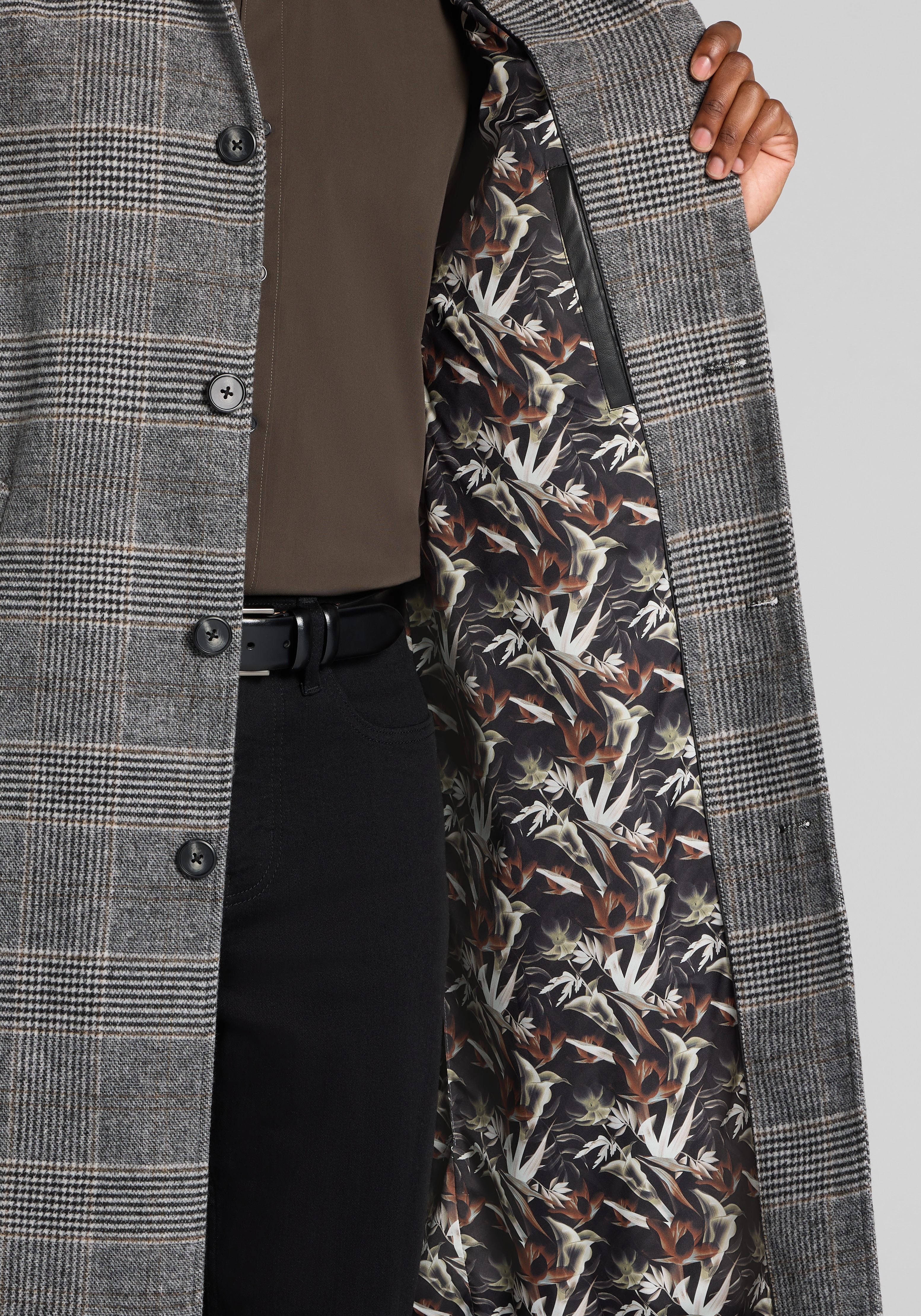 Paisley & Gray Slim Fit Military Overcoat