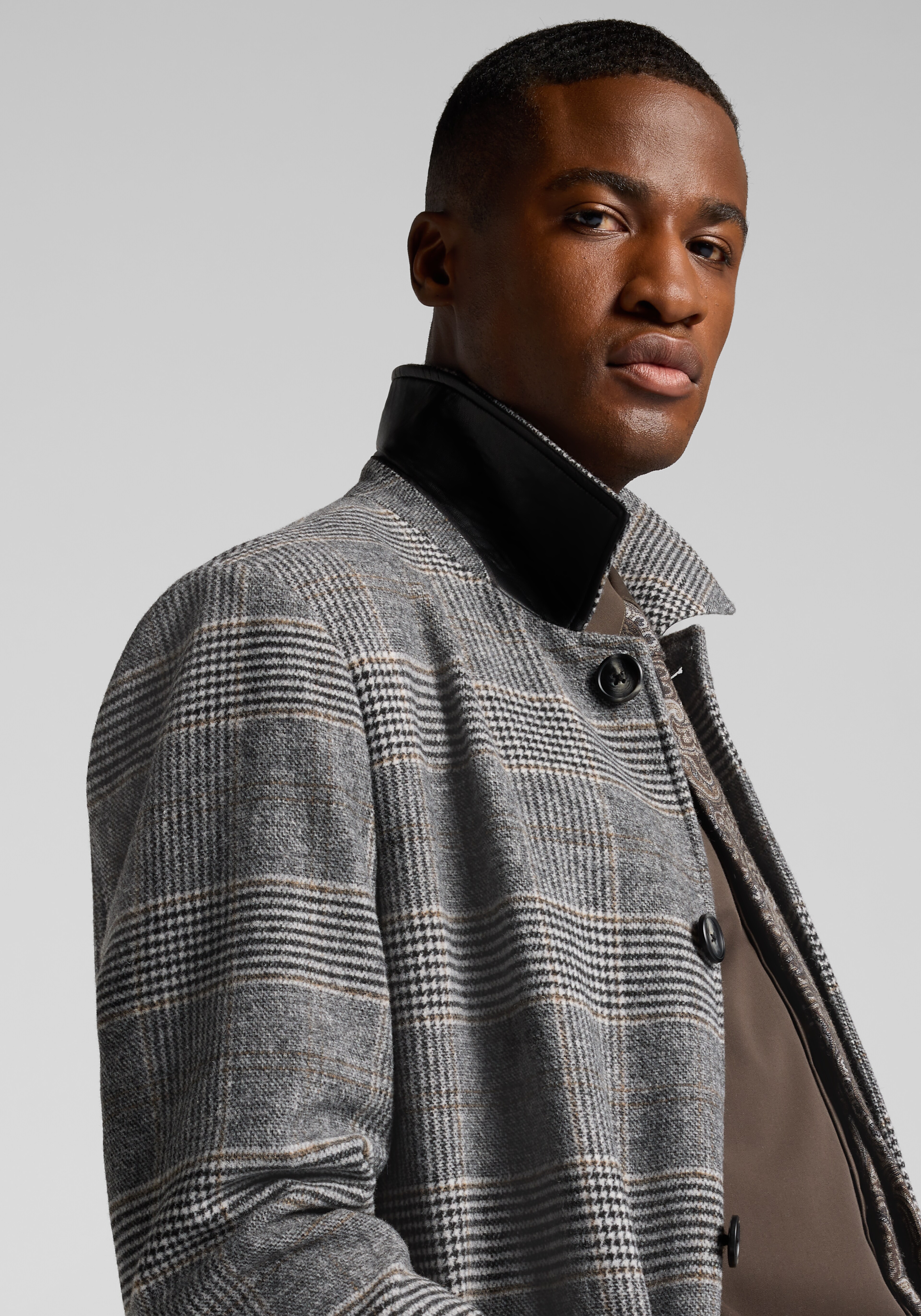 Paisley & Gray Military Overcoat
