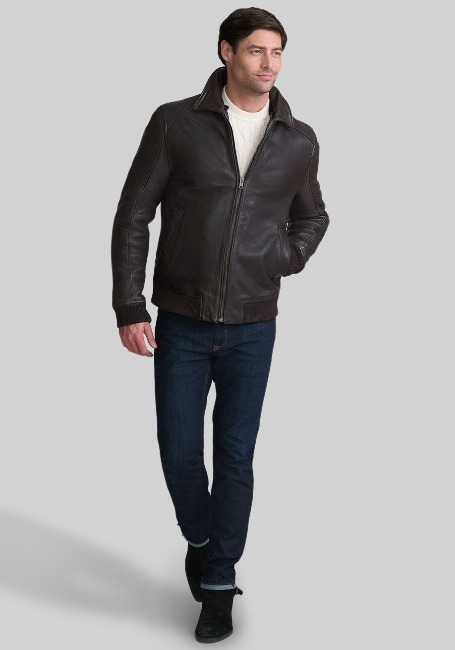 Mauritius Tradition Fit Leather Jacket