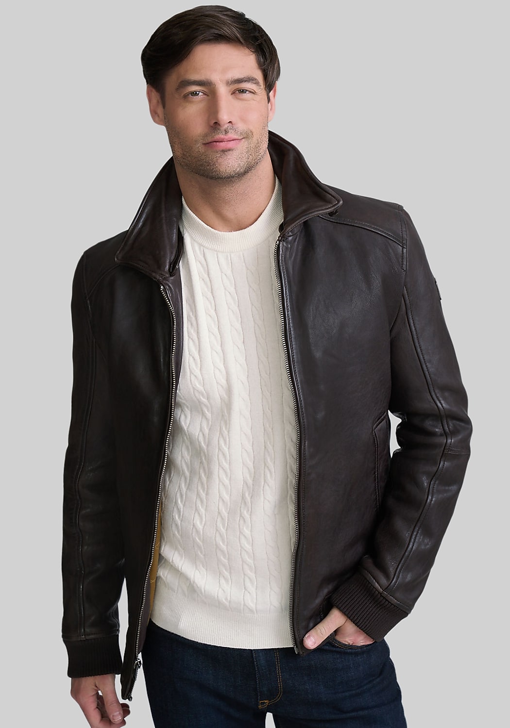 Mauritius Tradition Fit Leather Jacket