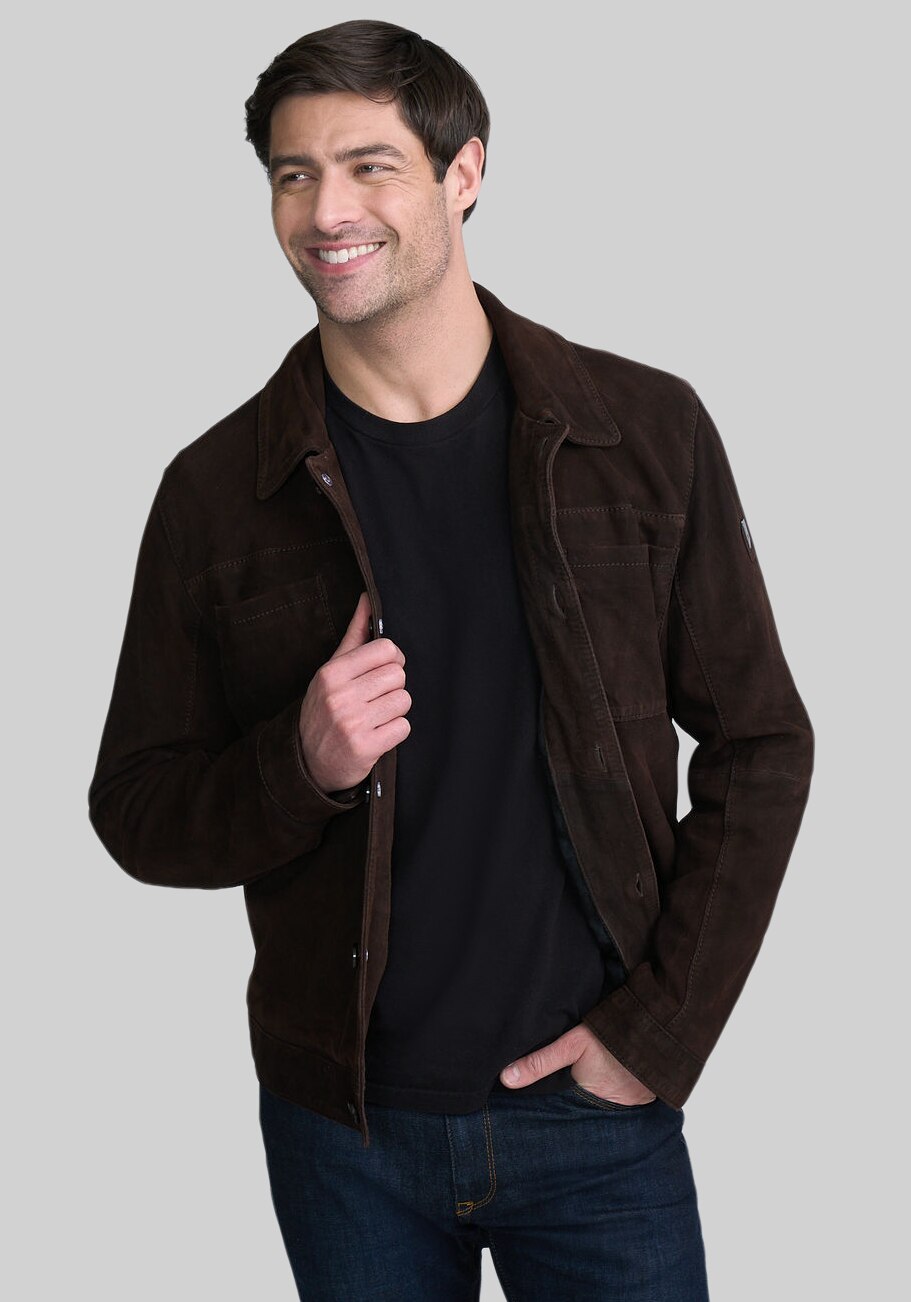 Mauritius Traditional Fit Lightweight Suede Shacket