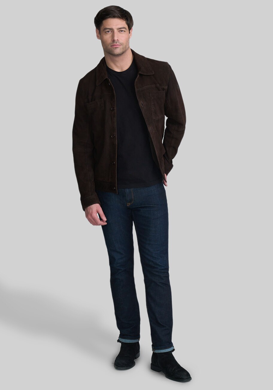 Mauritius Traditional Fit Lightweight Suede Shacket