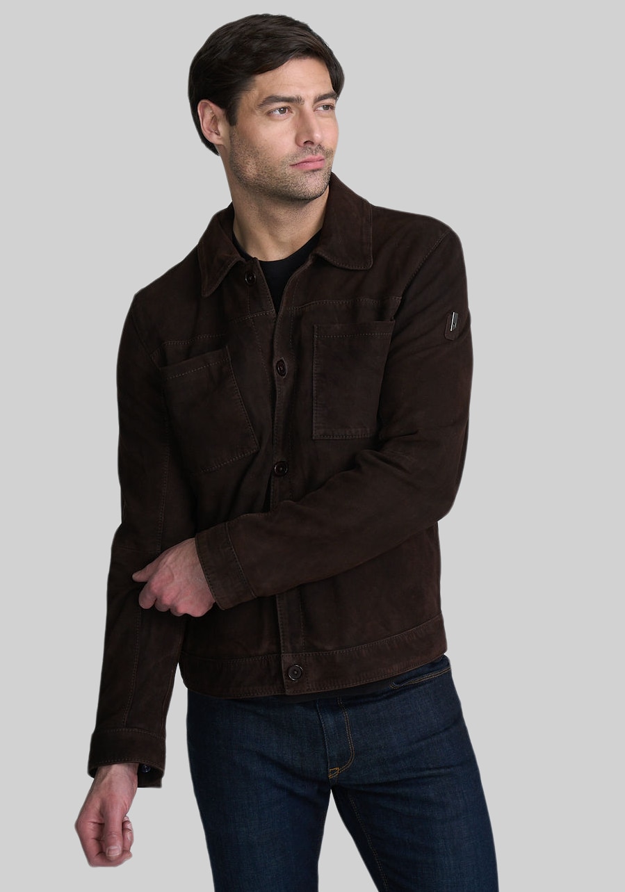Mauritius Traditional Fit Lightweight Suede Shacket