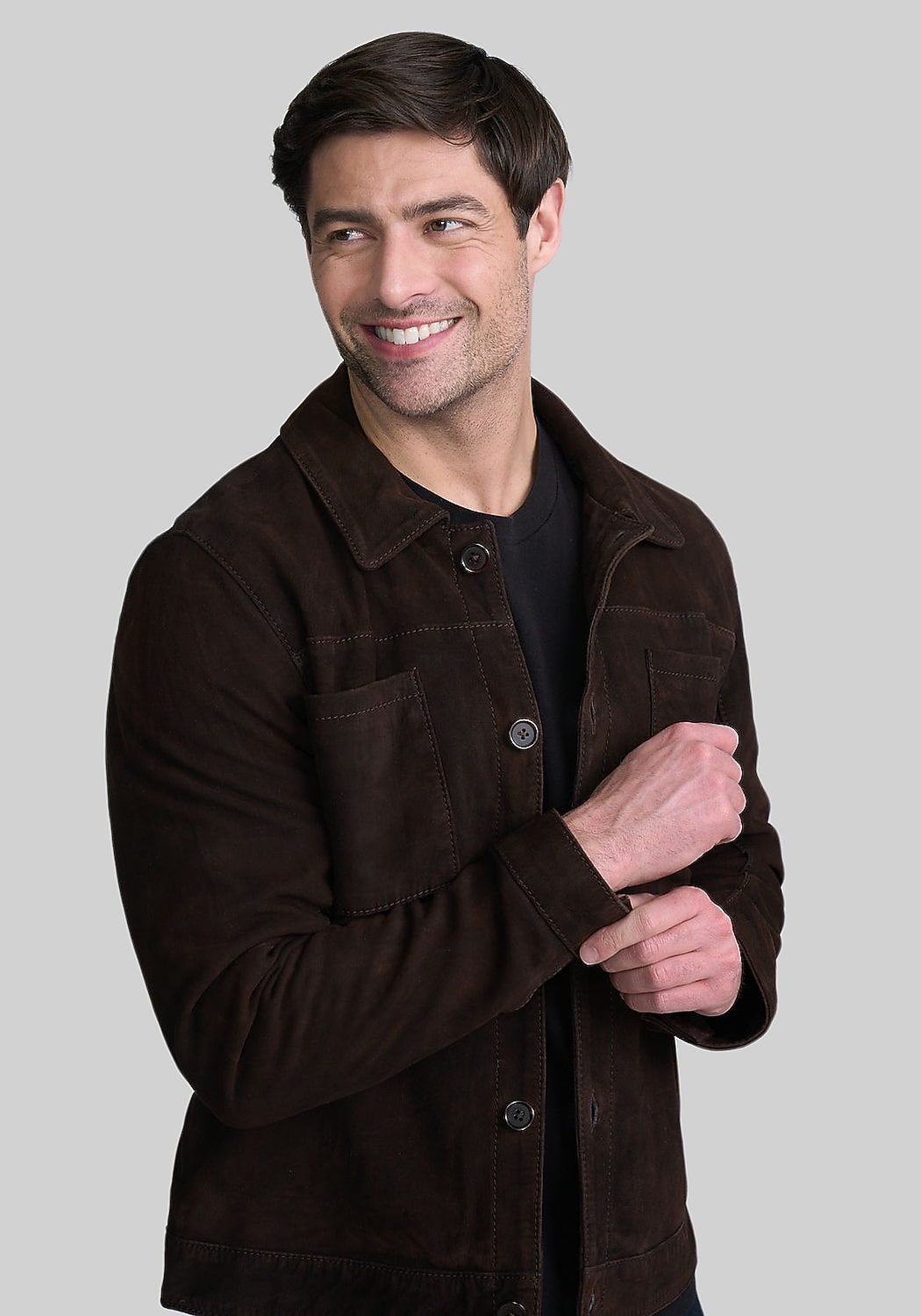 Mauritius Traditional Fit Lightweight Suede Shacket