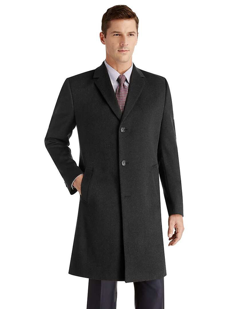 Joseph A. Bank Tailored Fit Overcoat - Big & Tall - All Big & Tall ...