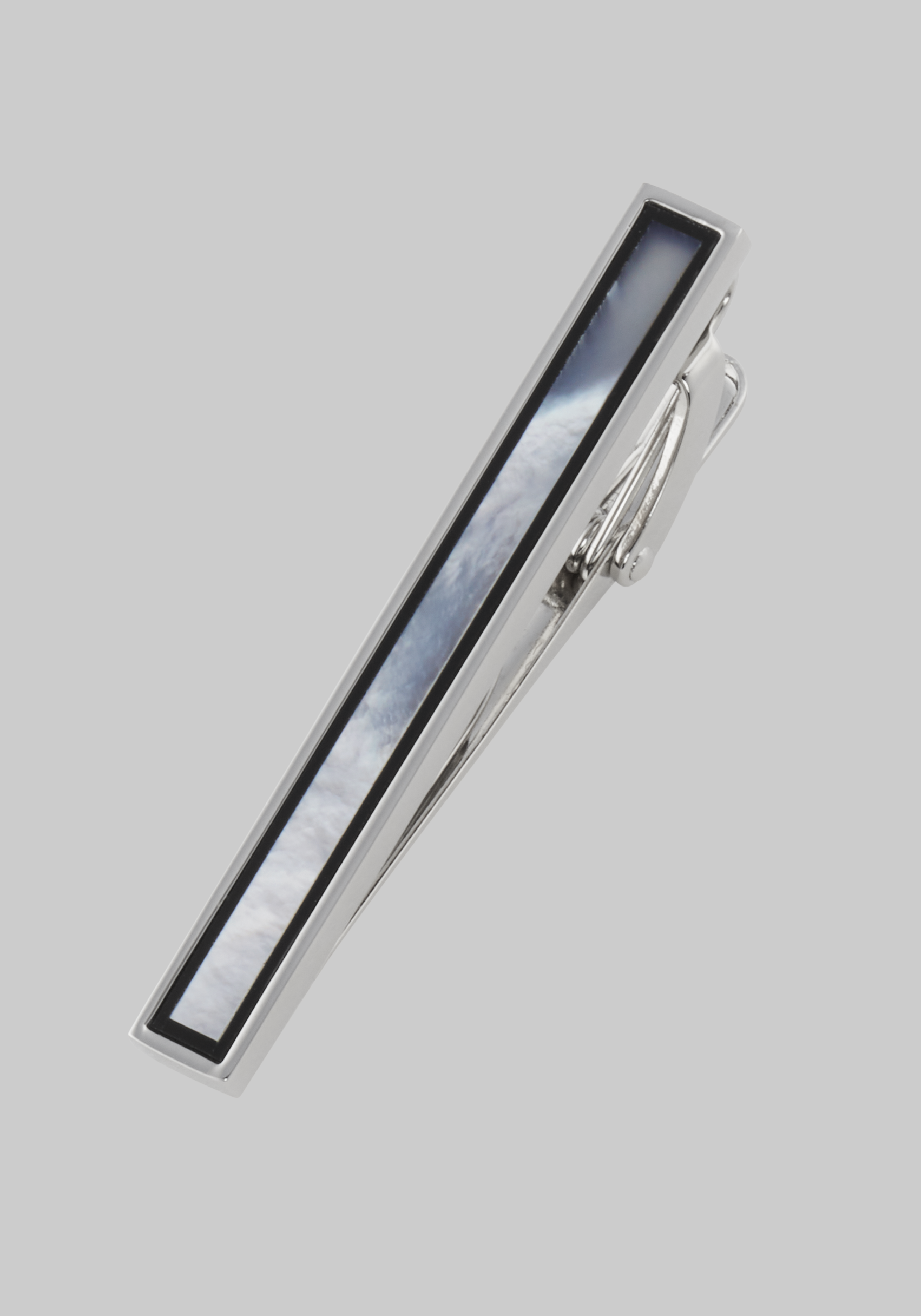 Men's Accessories, Jos. A. Bank Mother of Pearl & Onyx Tie Bar - Jos A Bank