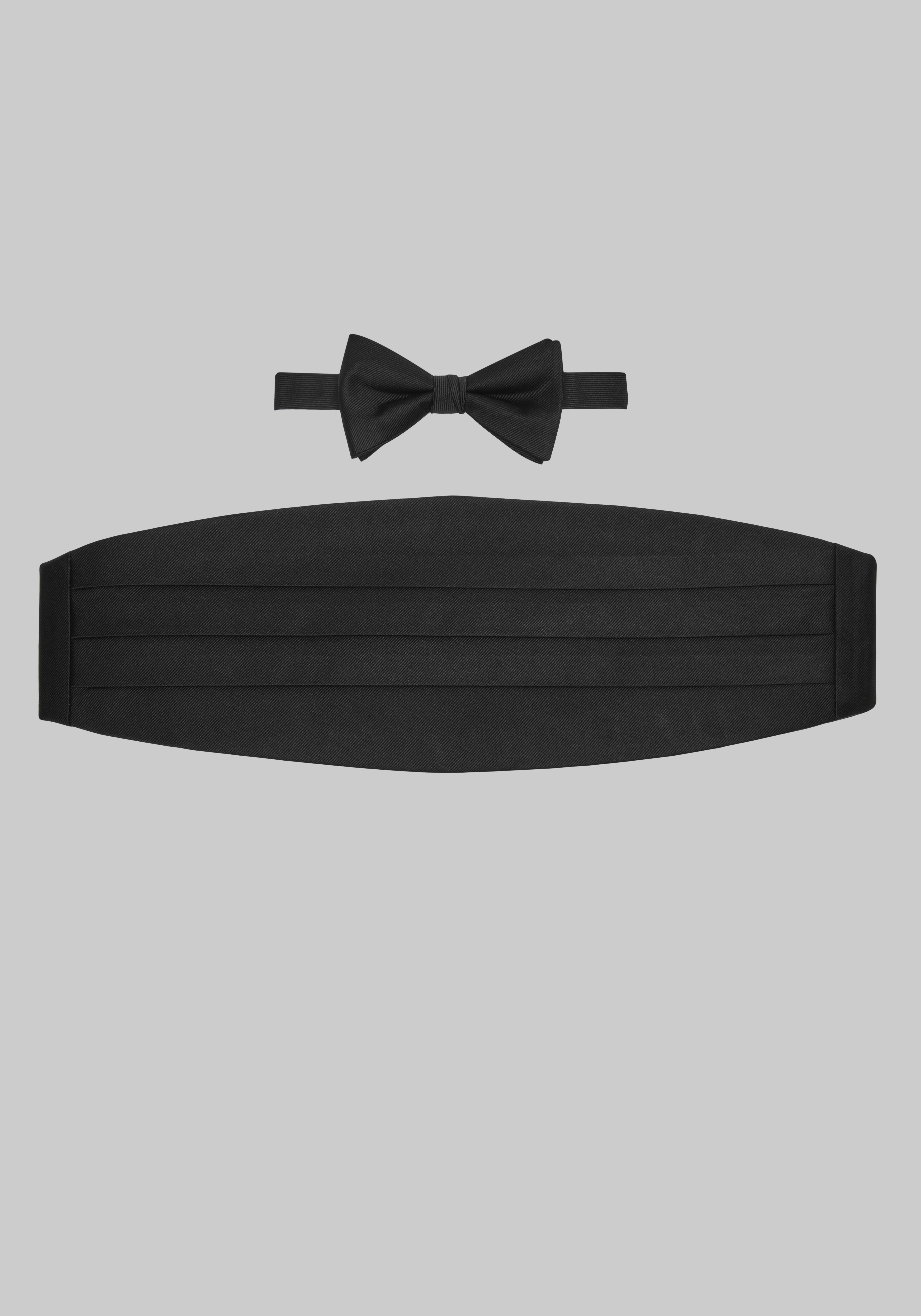 Jos. A. Bank Pre-Tied Grosgrain Bow Tie & Cummerbund Set