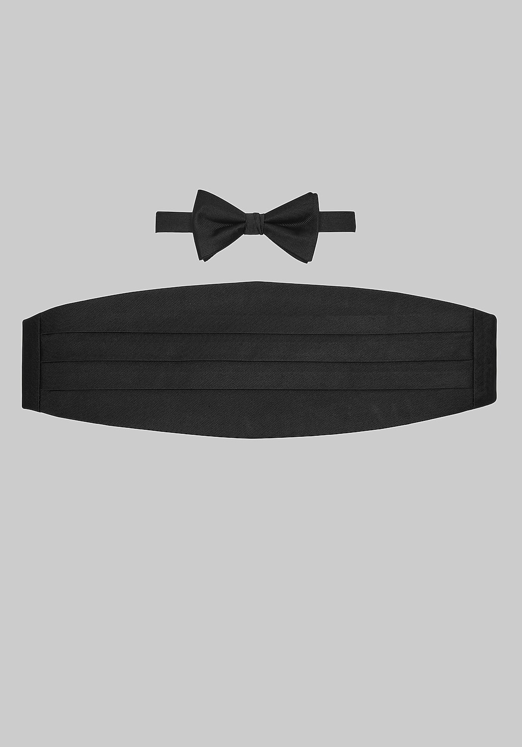 Jos. A. Bank Pre-Tied Grosgrain Bow Tie & Cummerbund Set
