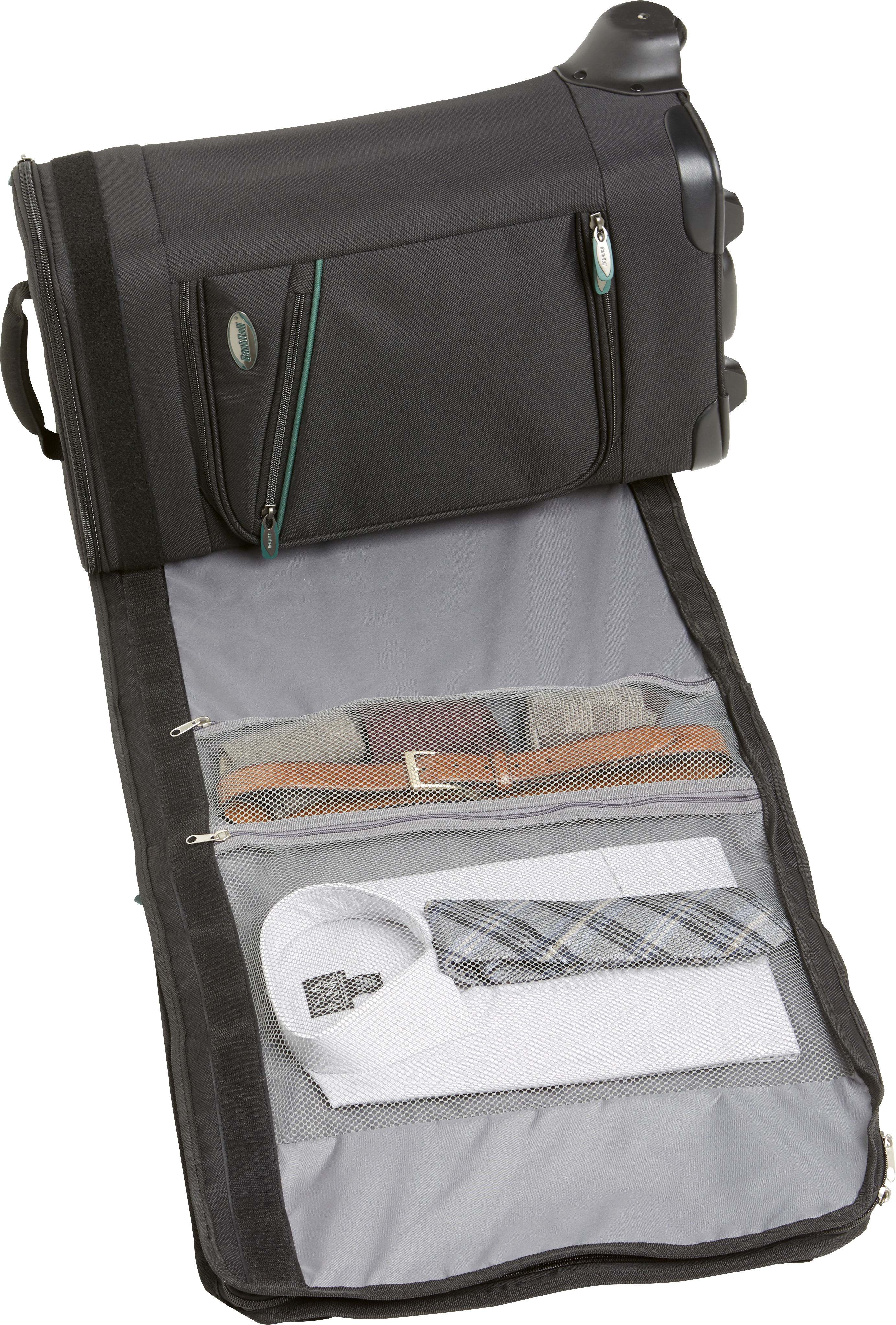 rolling garment bag with spinner wheels