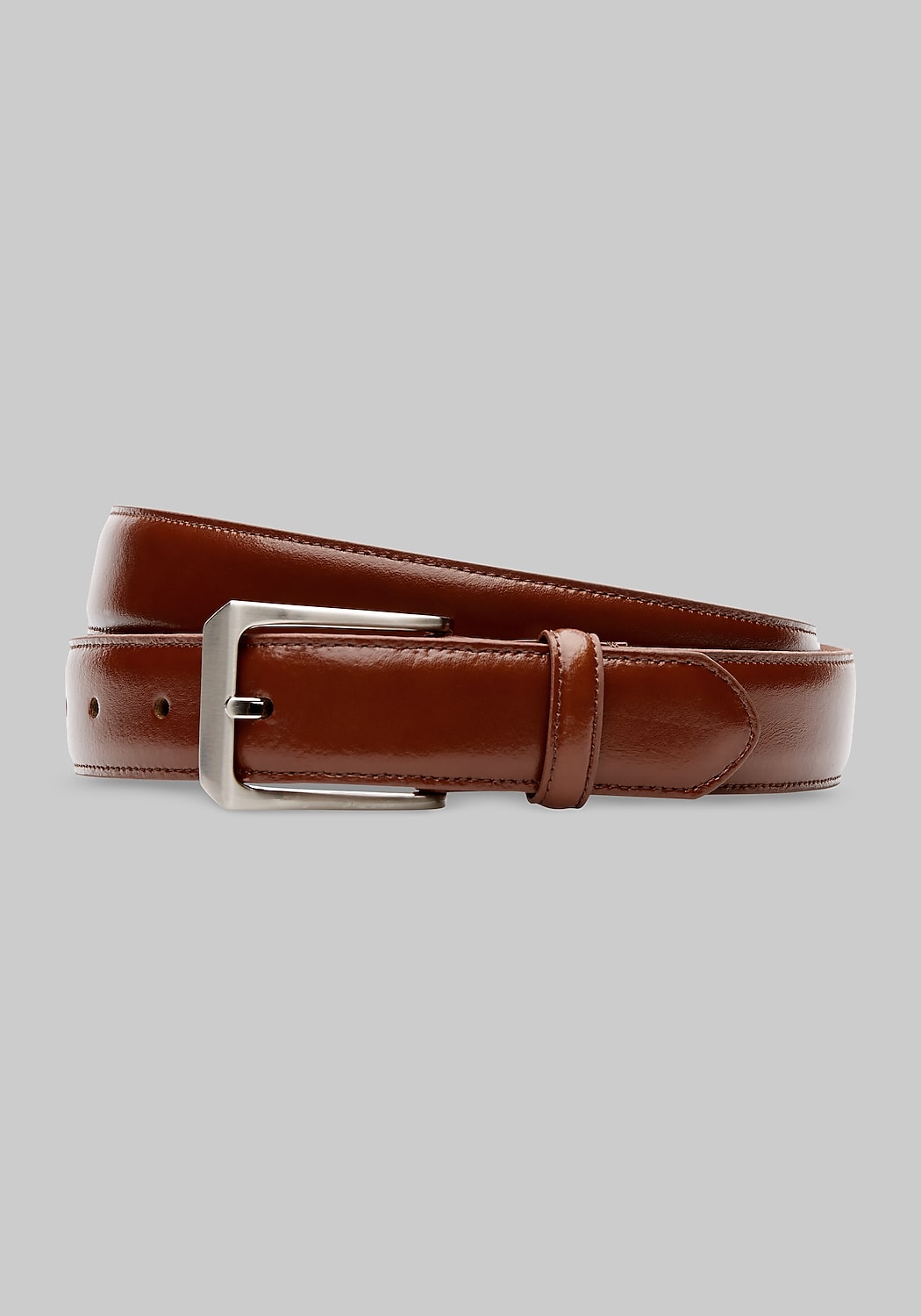 Jos. A. Bank Glazed Leather Belt - Long